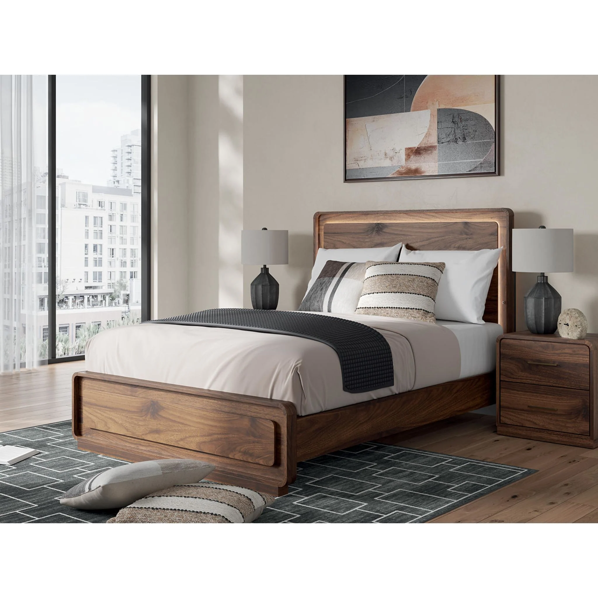 Fortlorn Queen Panel Bed - Walnut Brown - Image 8