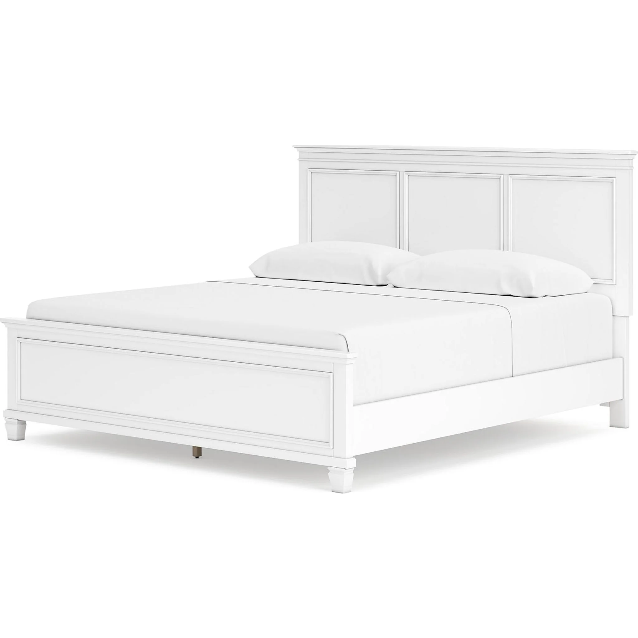 Fortman 6 Piece Panel Bedroom - White - Image 28