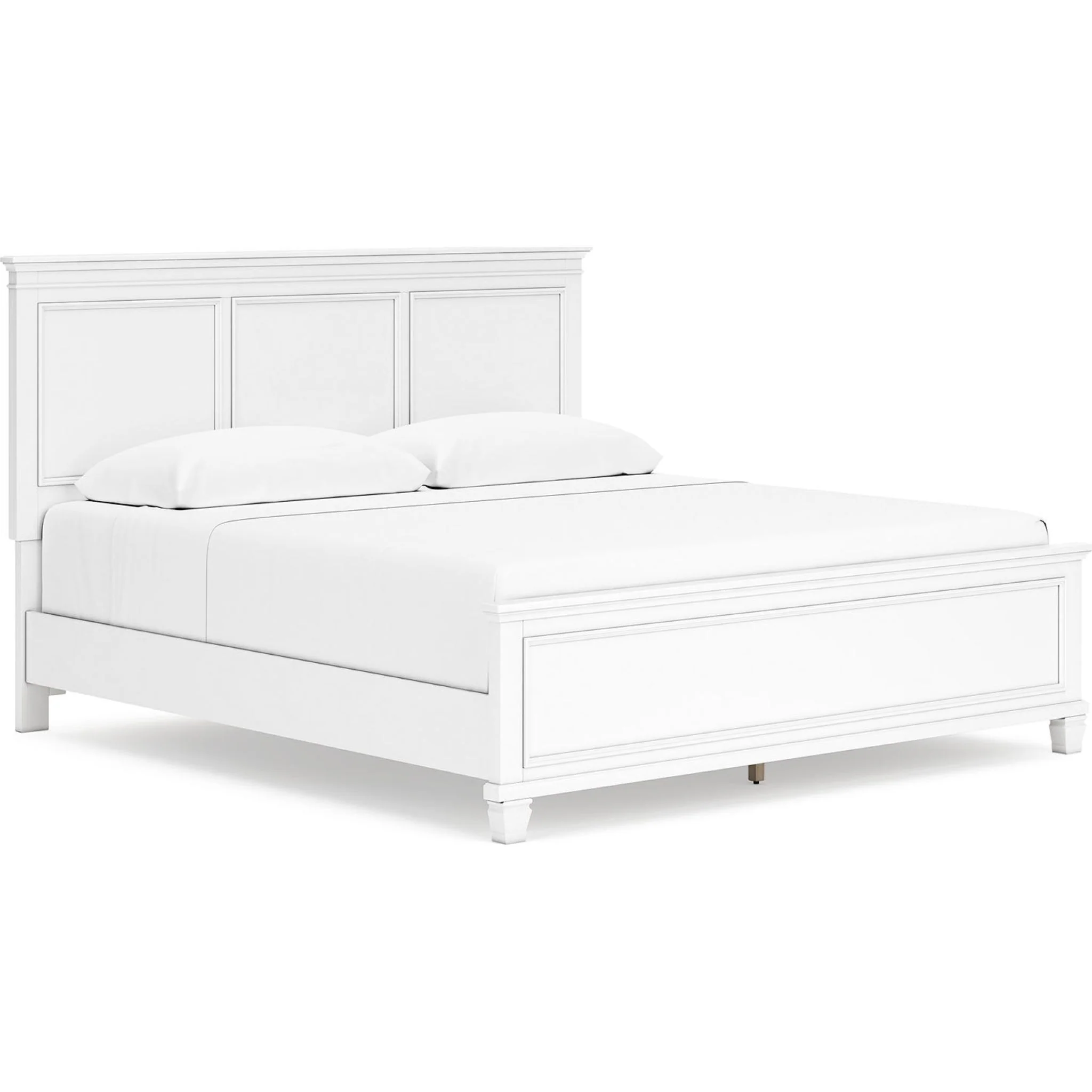 Fortman 6 Piece Panel Bedroom - White - Image 30