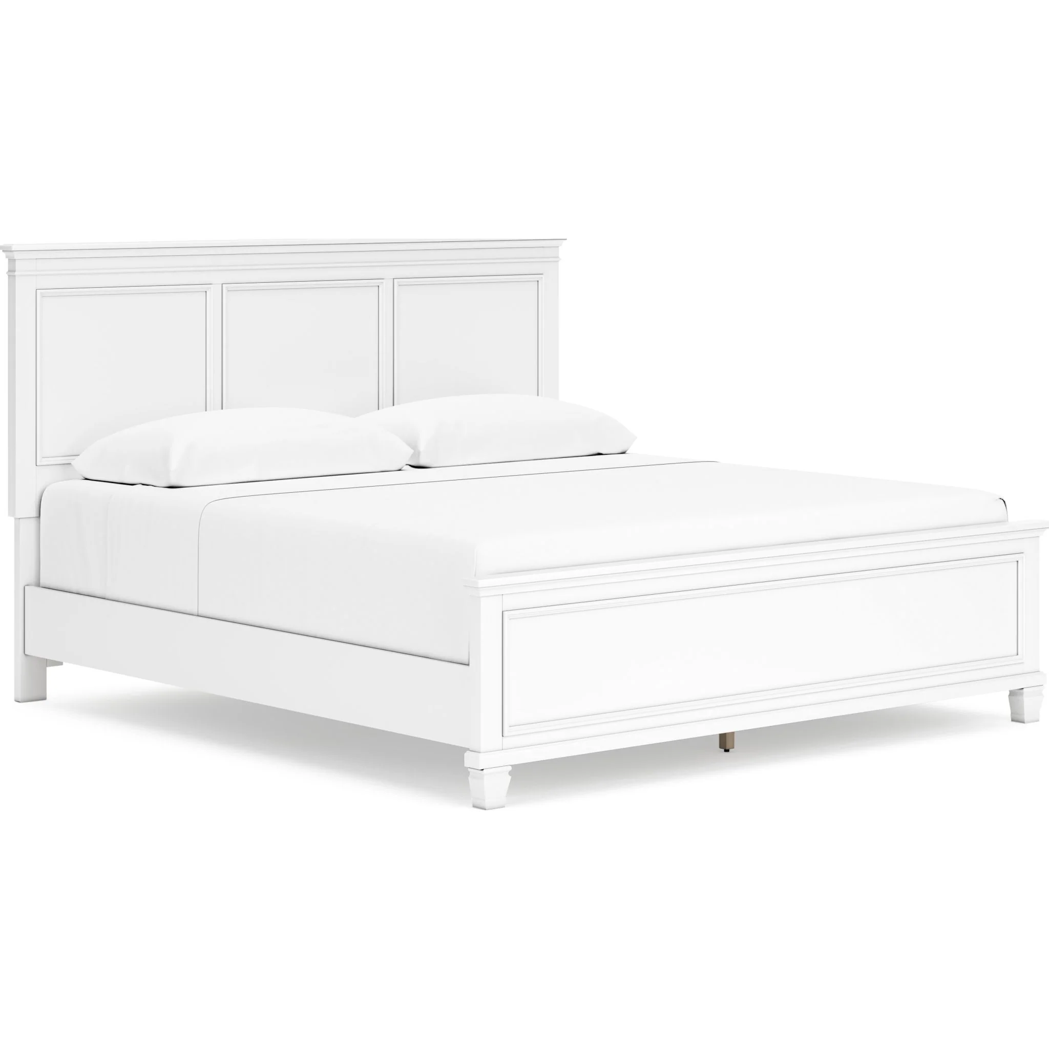 Fortman 6 Piece Panel Bedroom - White - Image 5