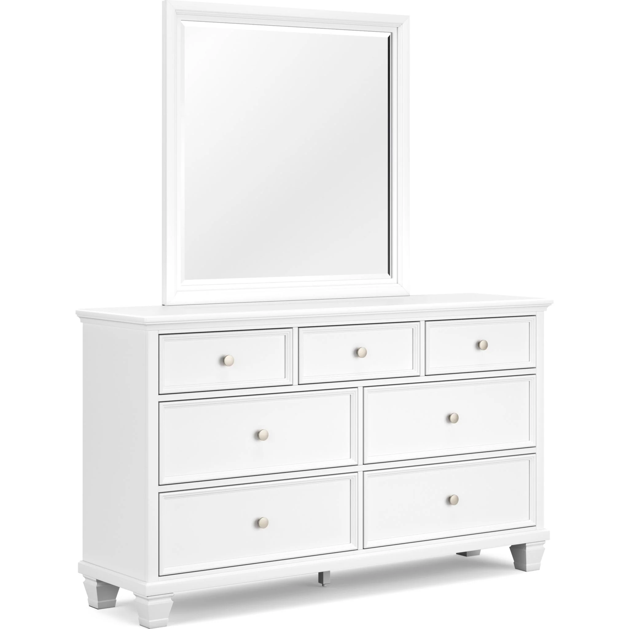 Fortman 6 Piece Panel Bedroom - White - Image 6