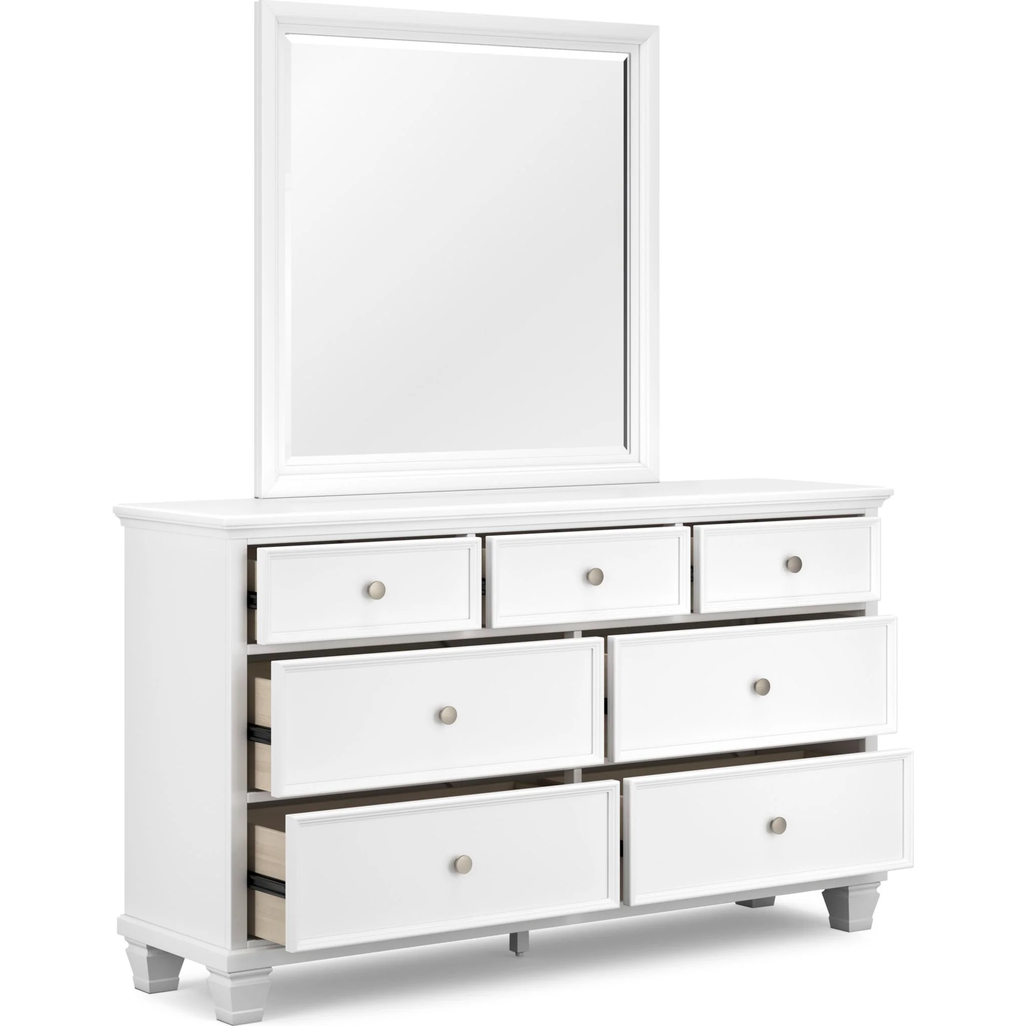 Fortman 6 Piece Panel Bedroom - White - Image 7