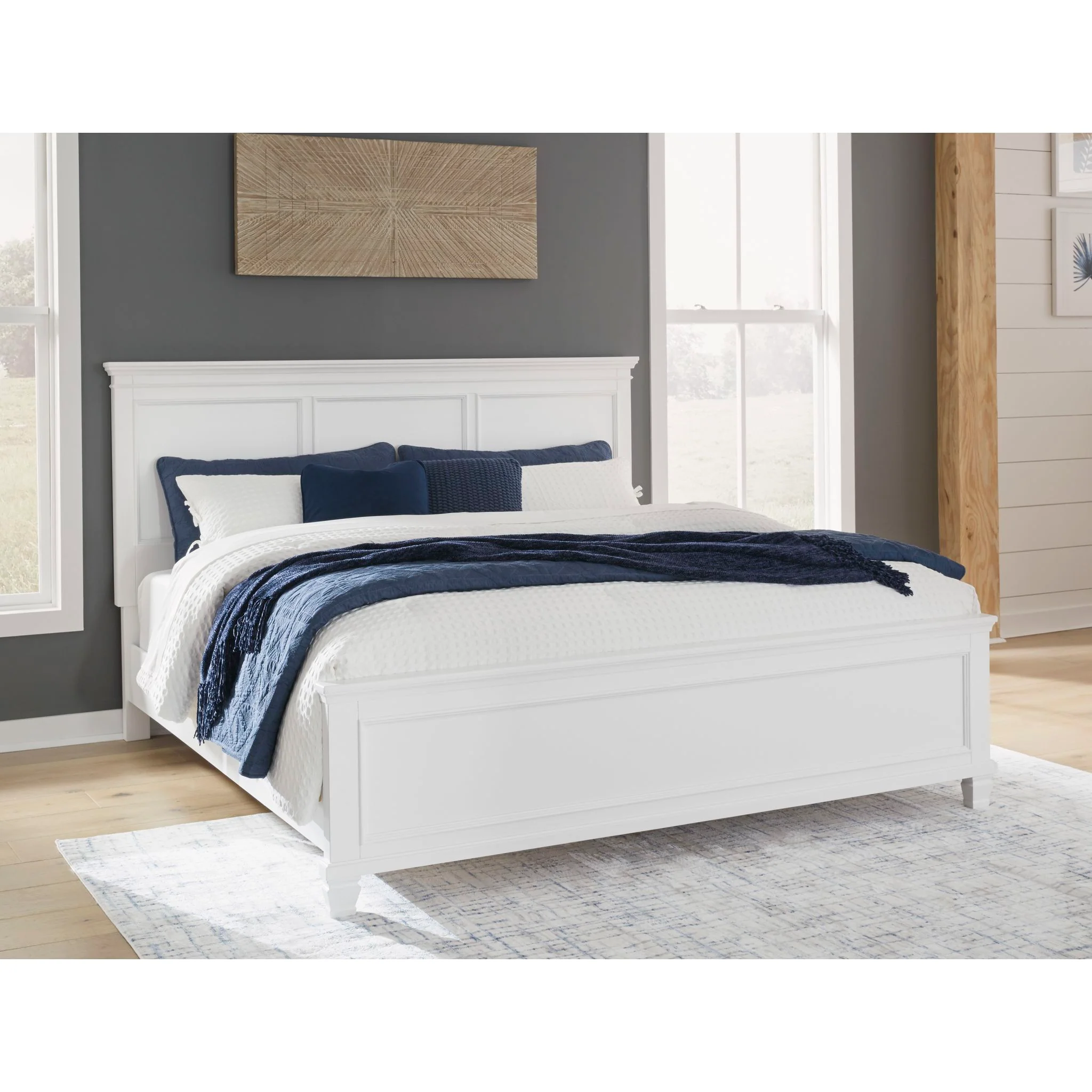 Fortman 6 Piece Panel Bedroom - White - Image 9