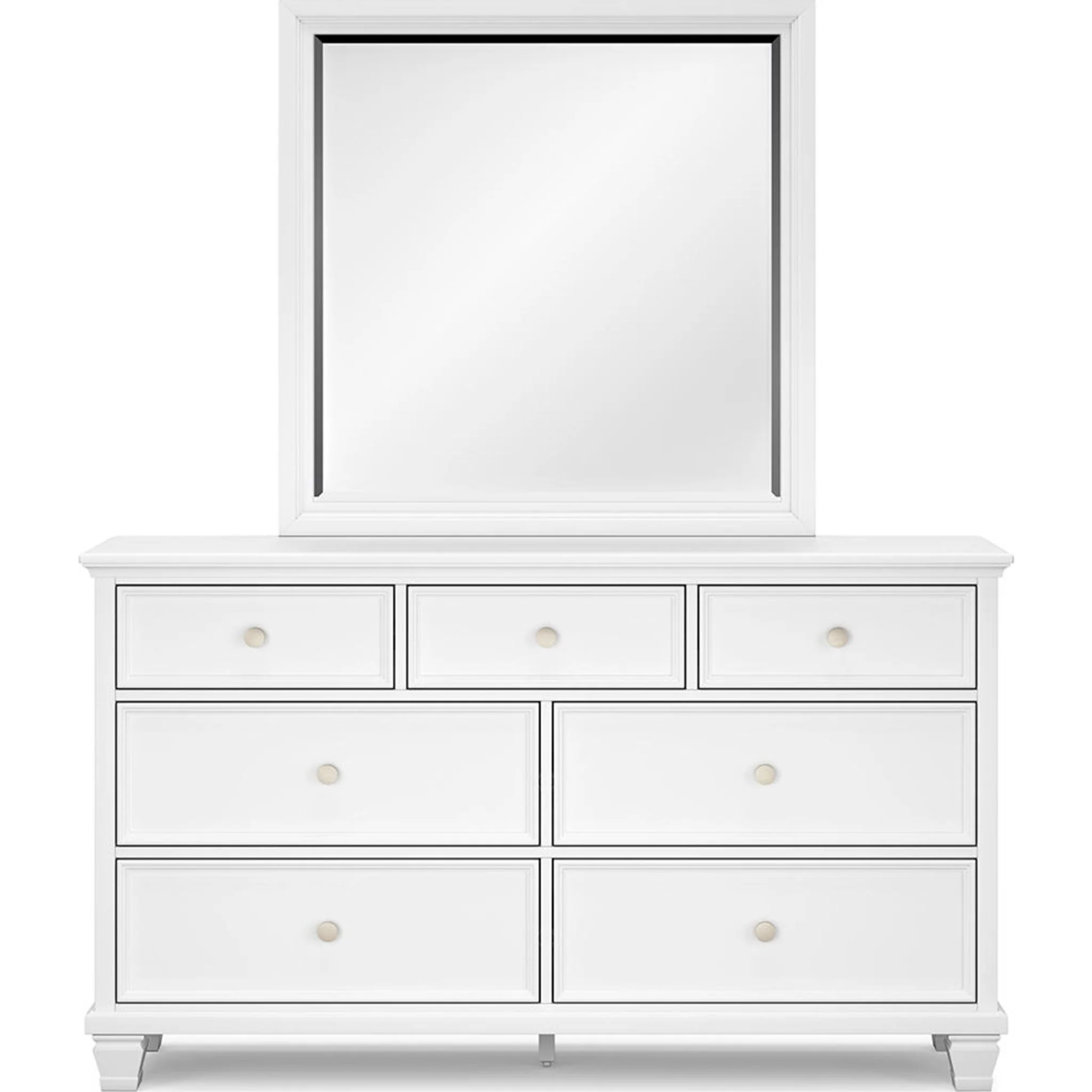 Fortman 6 Piece Panel Bedroom - White - Image 53