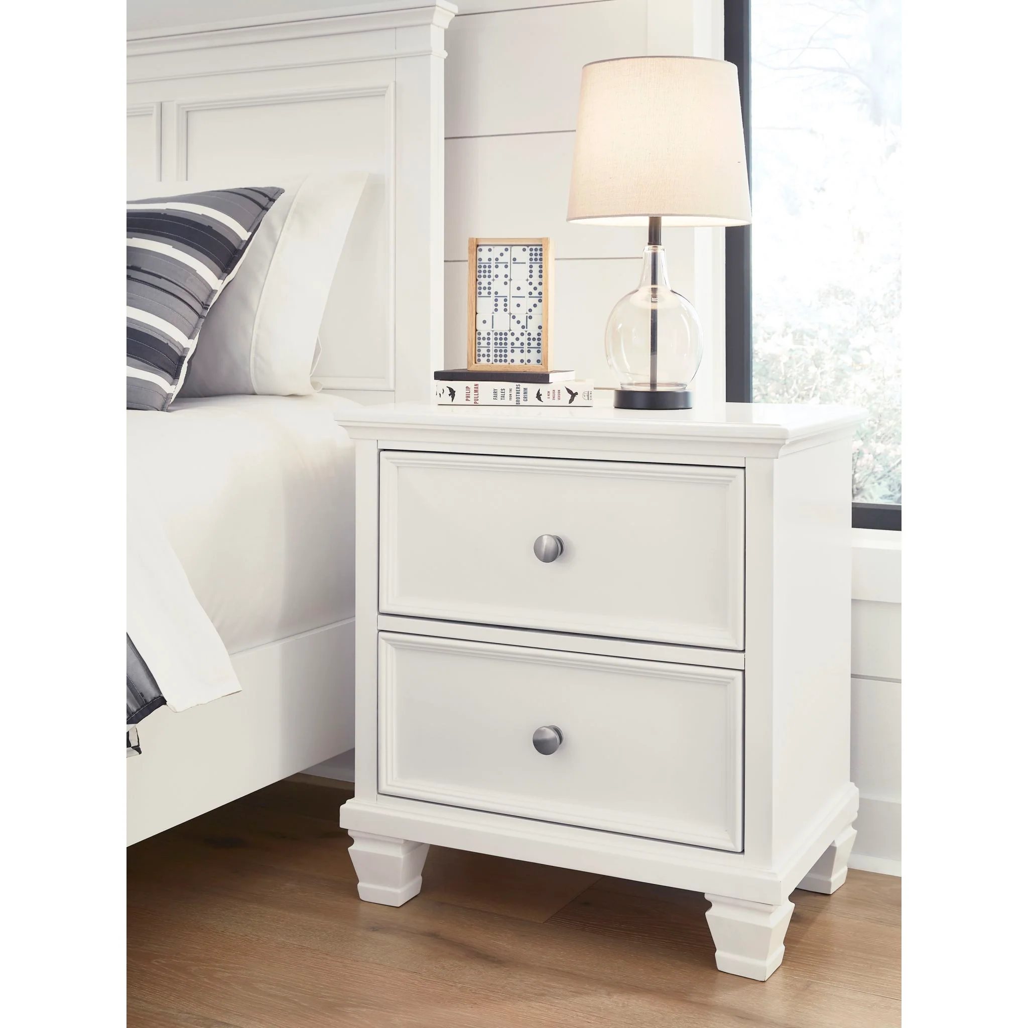 Fortman 6 Piece Panel Bedroom - White - Image 9