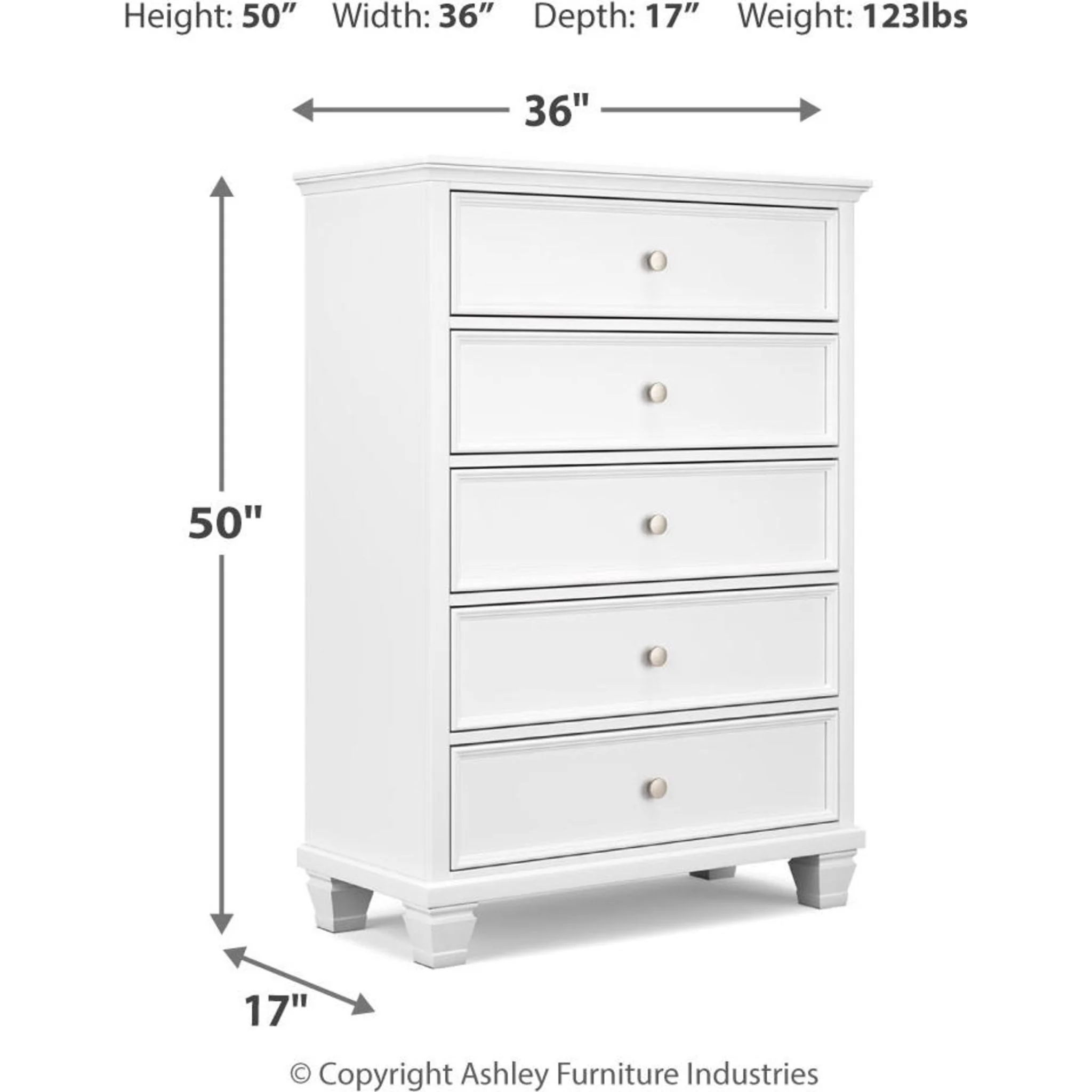 Fortman Chest - White - Image 5