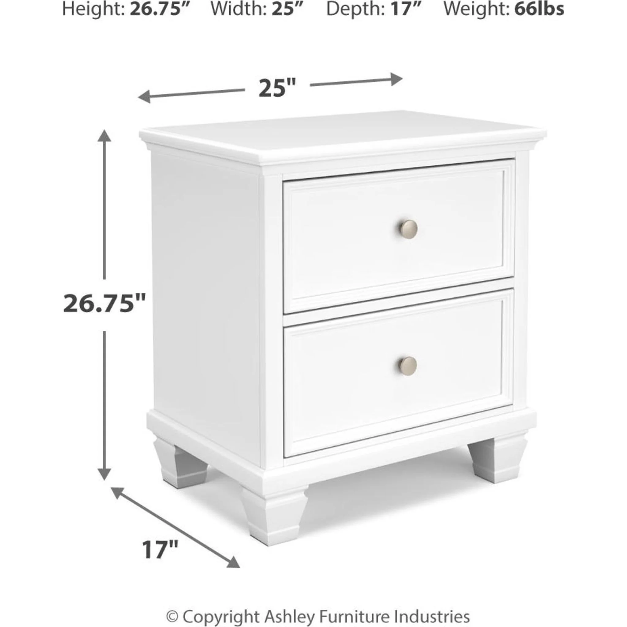 Fortman Nightstand - White - Image 5