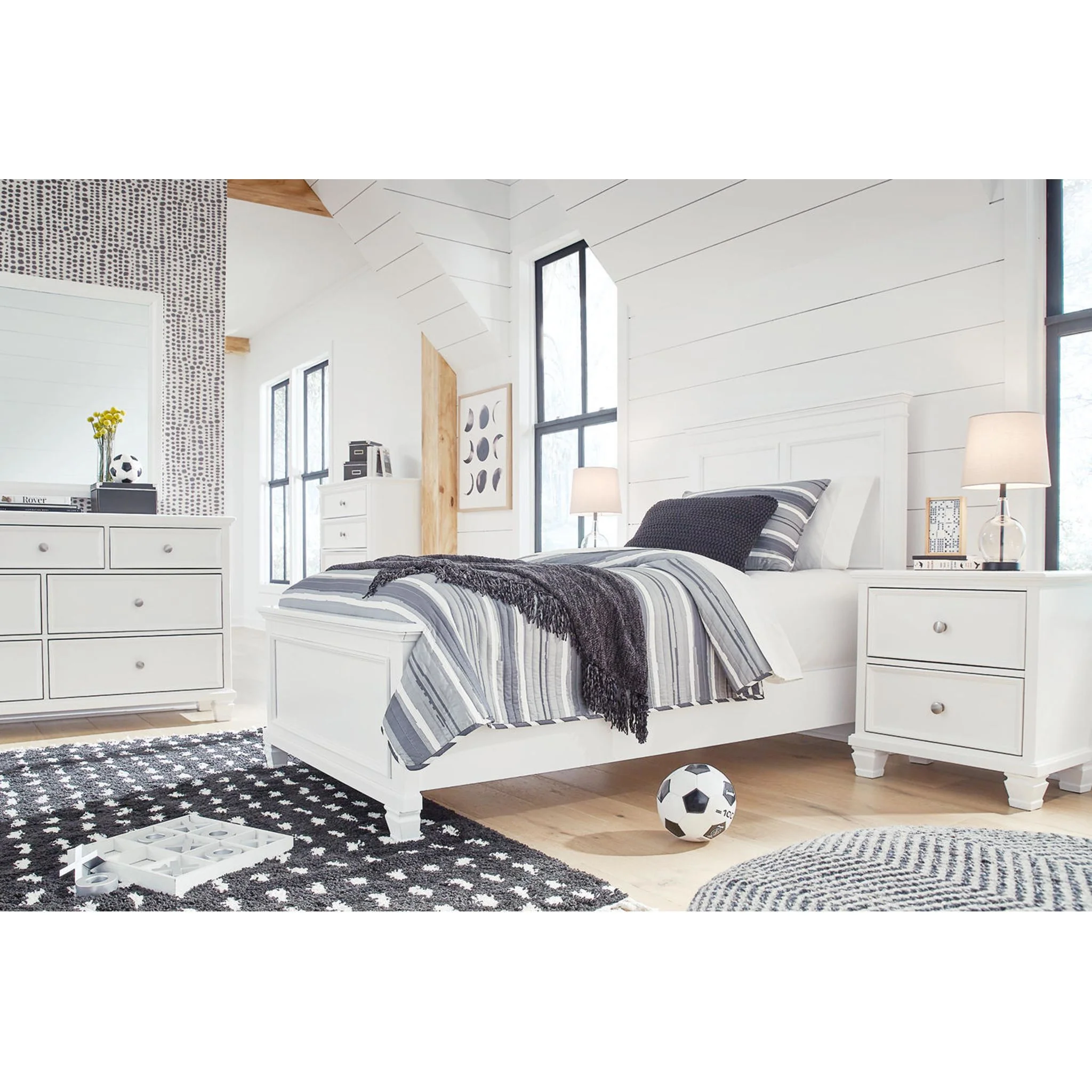 Fortman Panel Bed - White - Image 56