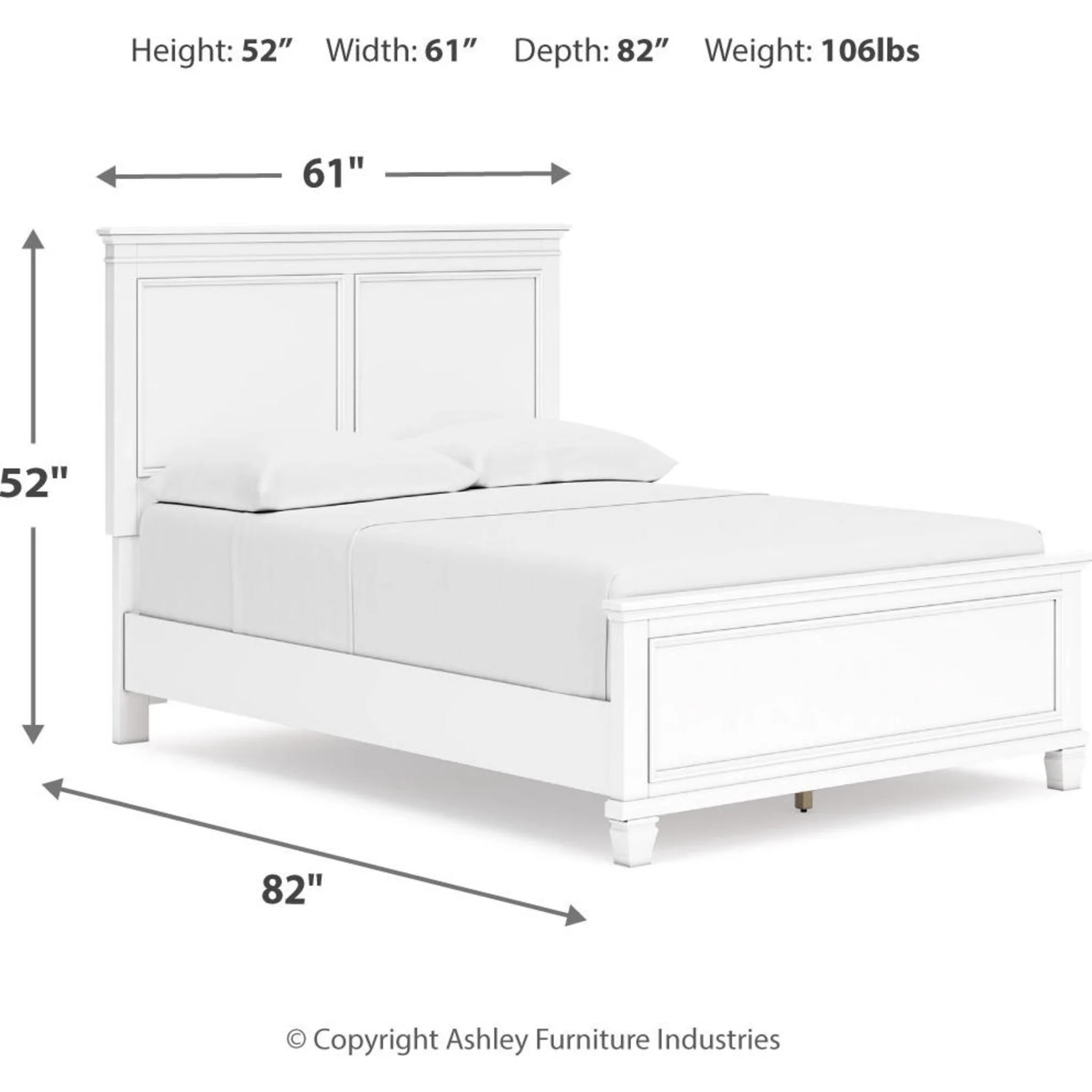 Fortman Panel Bed - White - Image 61
