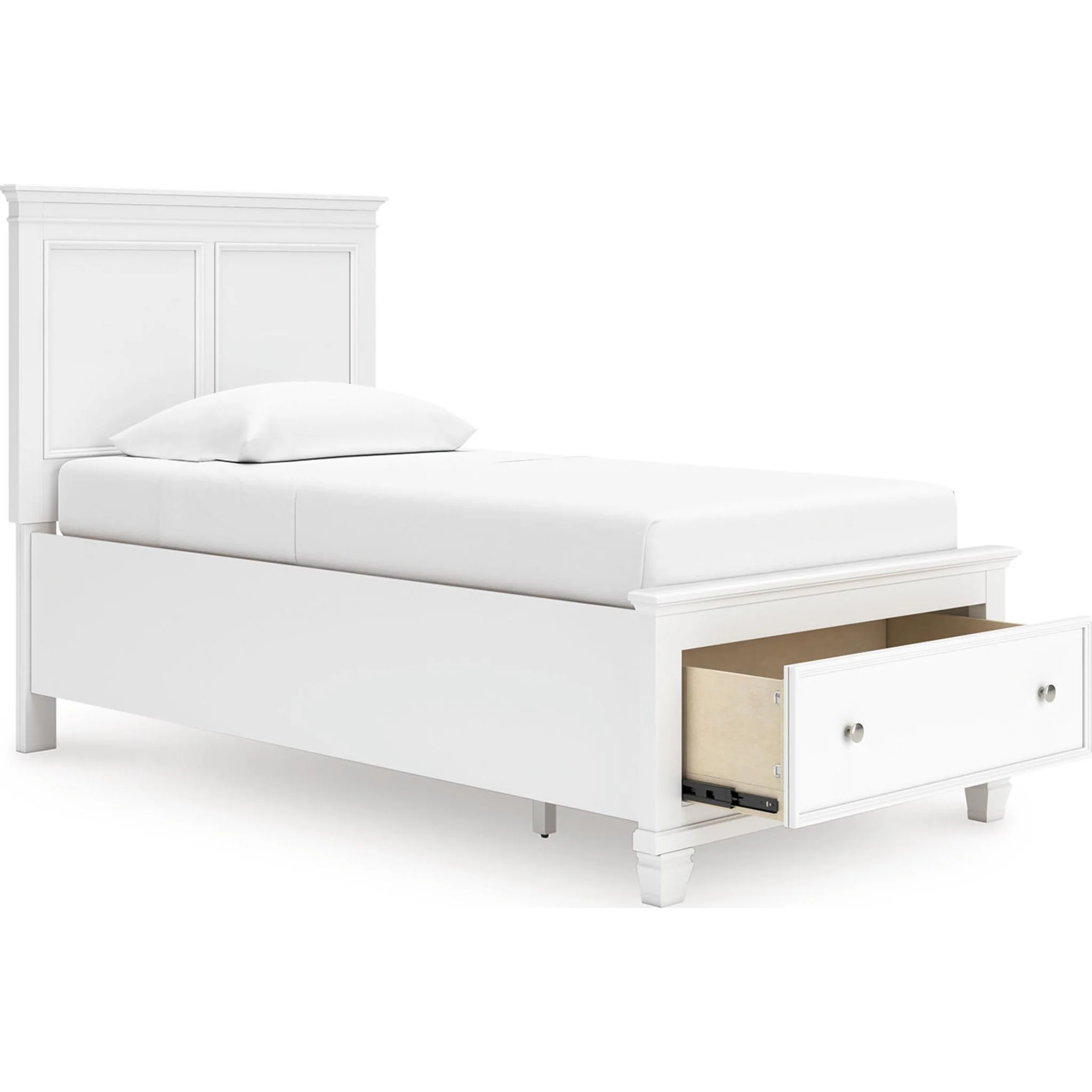 Fortman Twin Storage Bed - White - Image 4