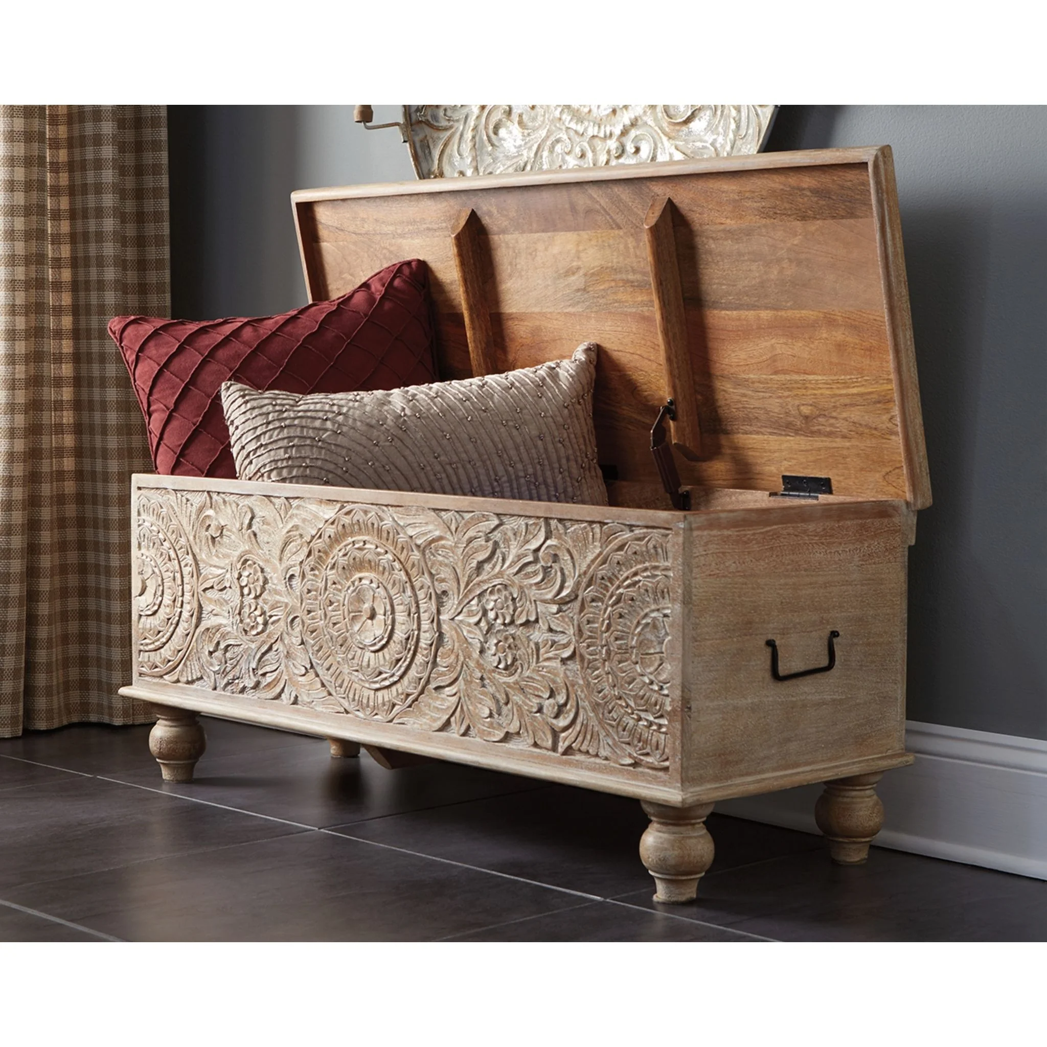 Fossil Ridge Bench - Beige - Image 3