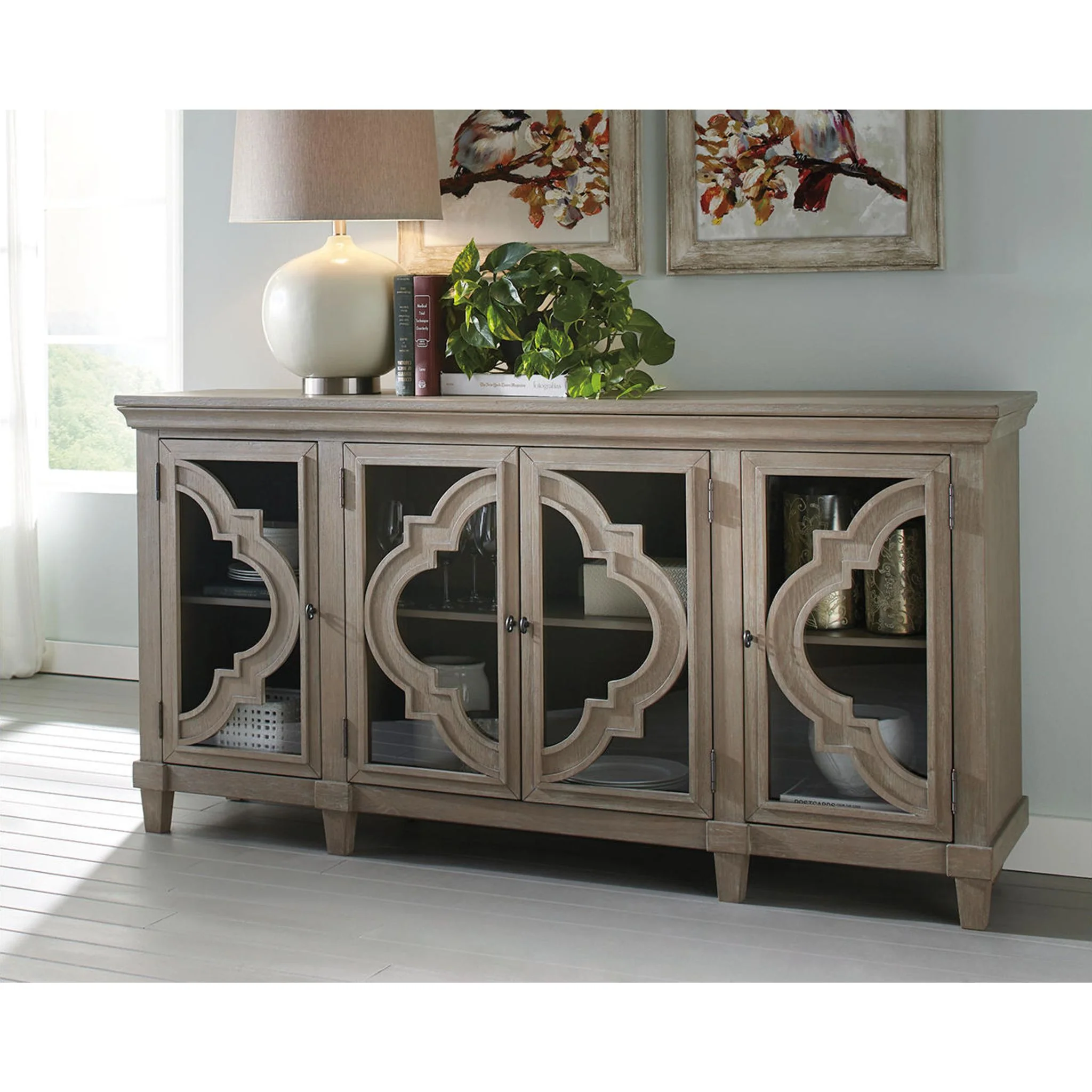 Fossil Ridge Cabinet - Gray - Image 5