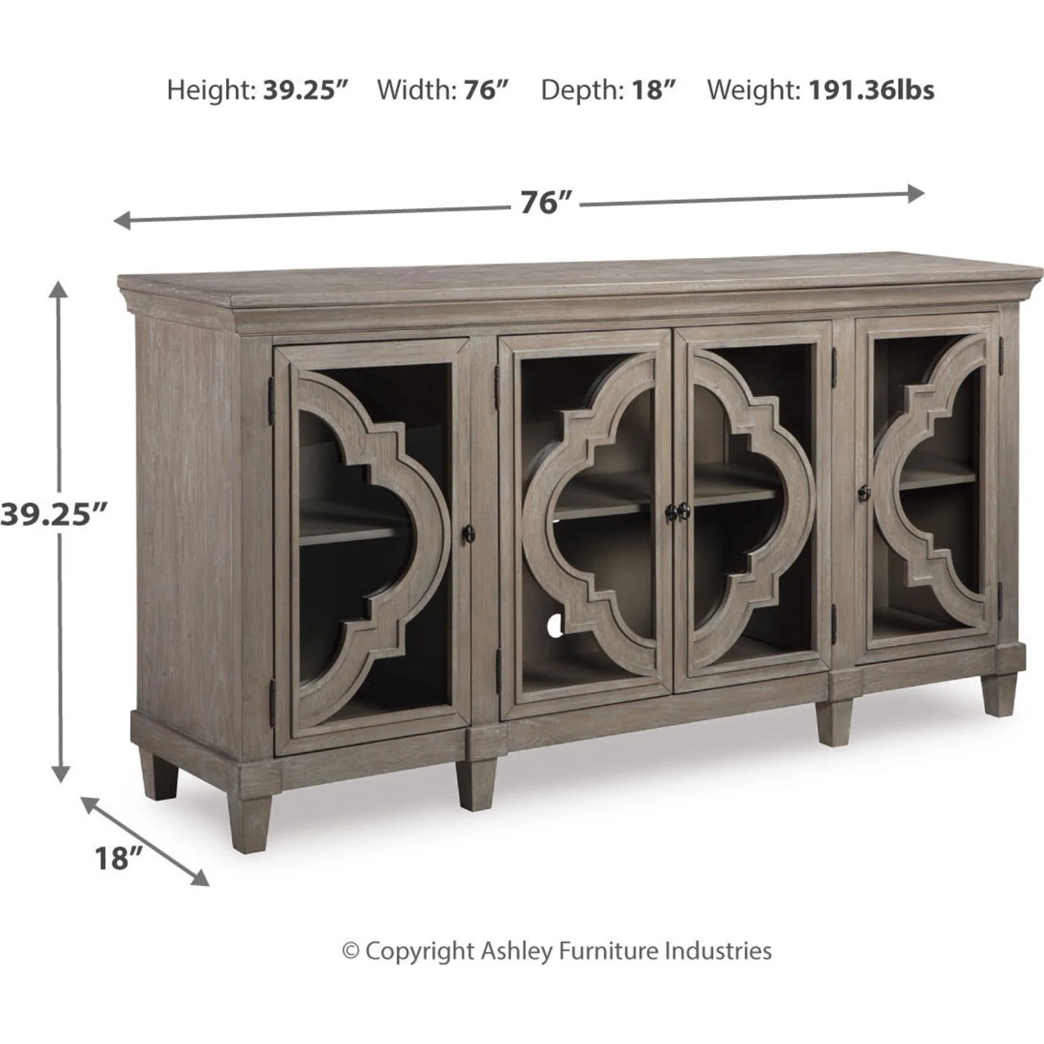 Fossil Ridge Cabinet - Gray - Image 6