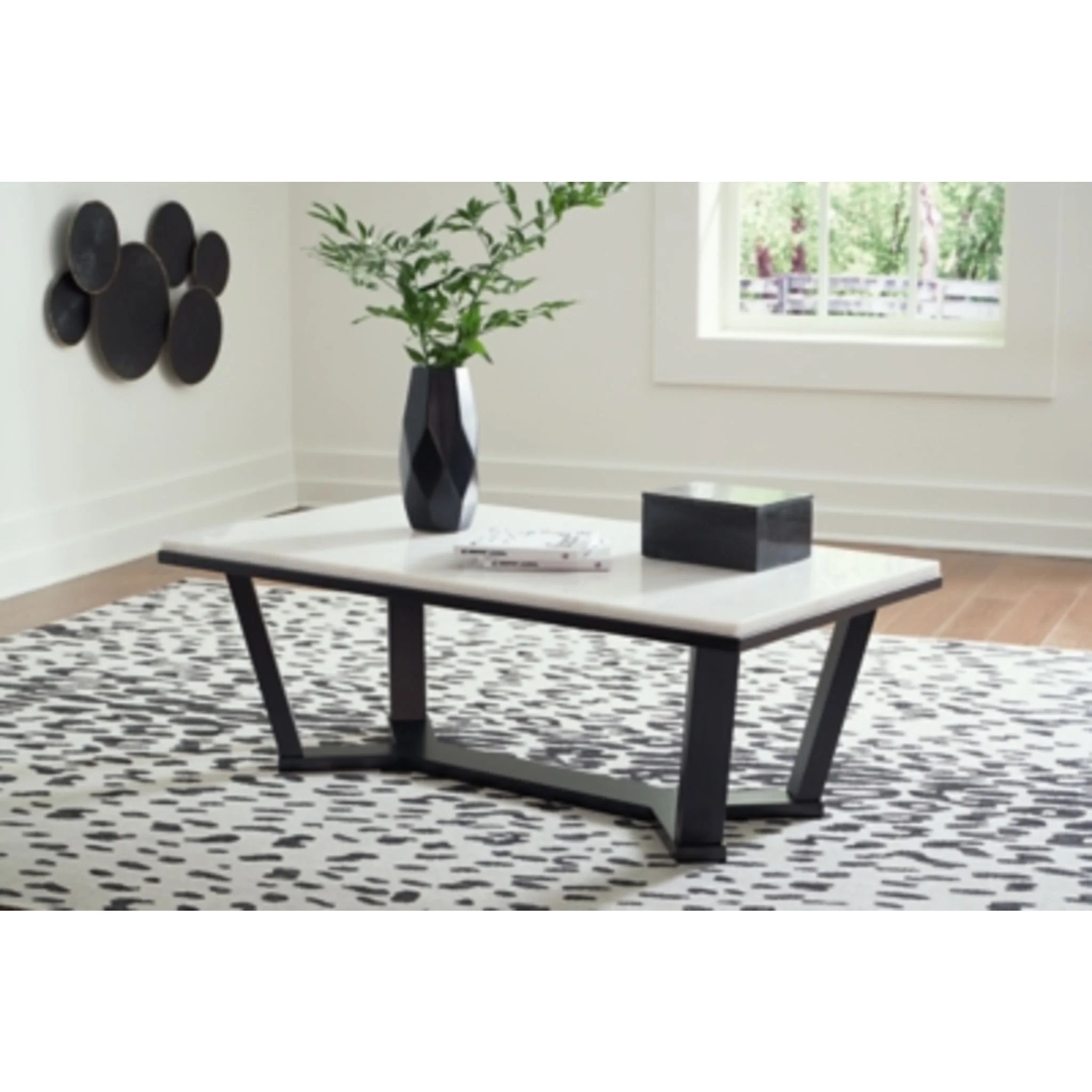 Fostead Coffee Table - White/Espresso - Image 2