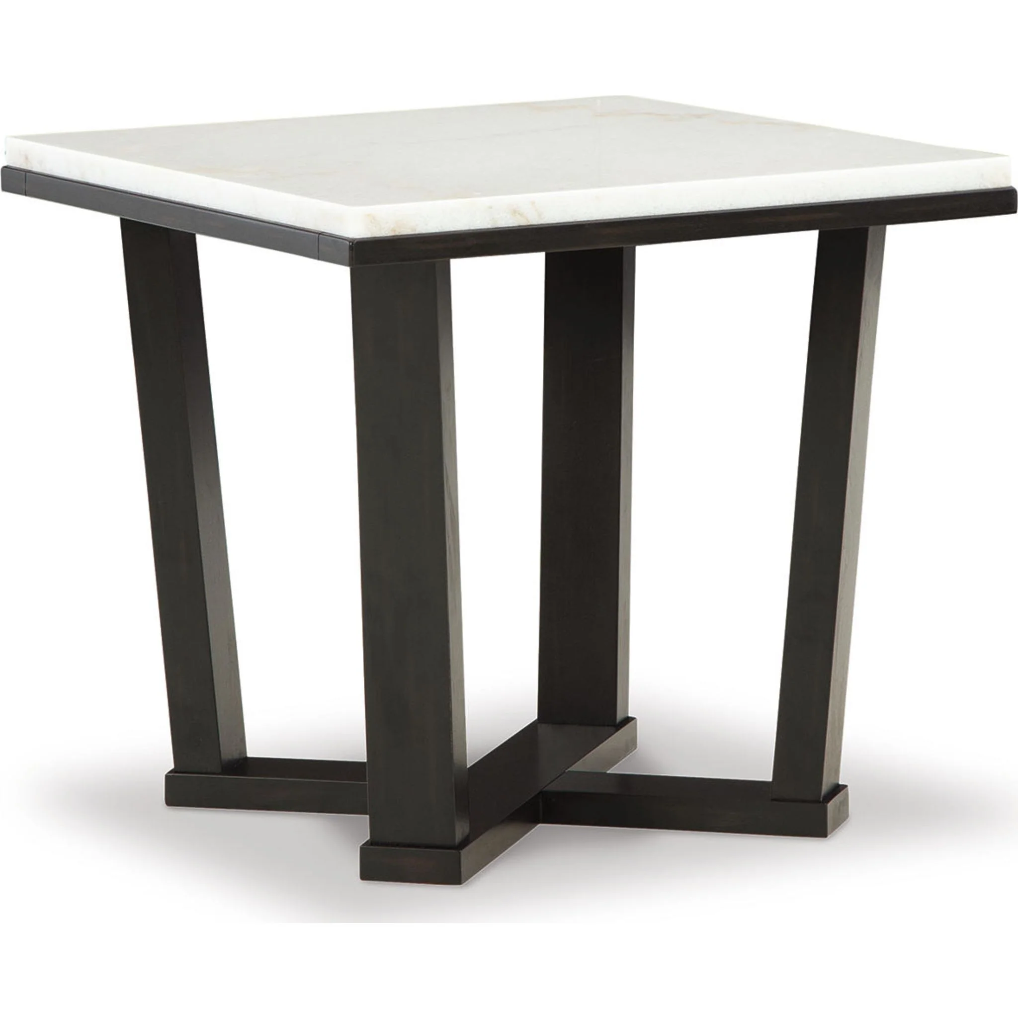 Fostead End Table - White/Espresso - Image 3