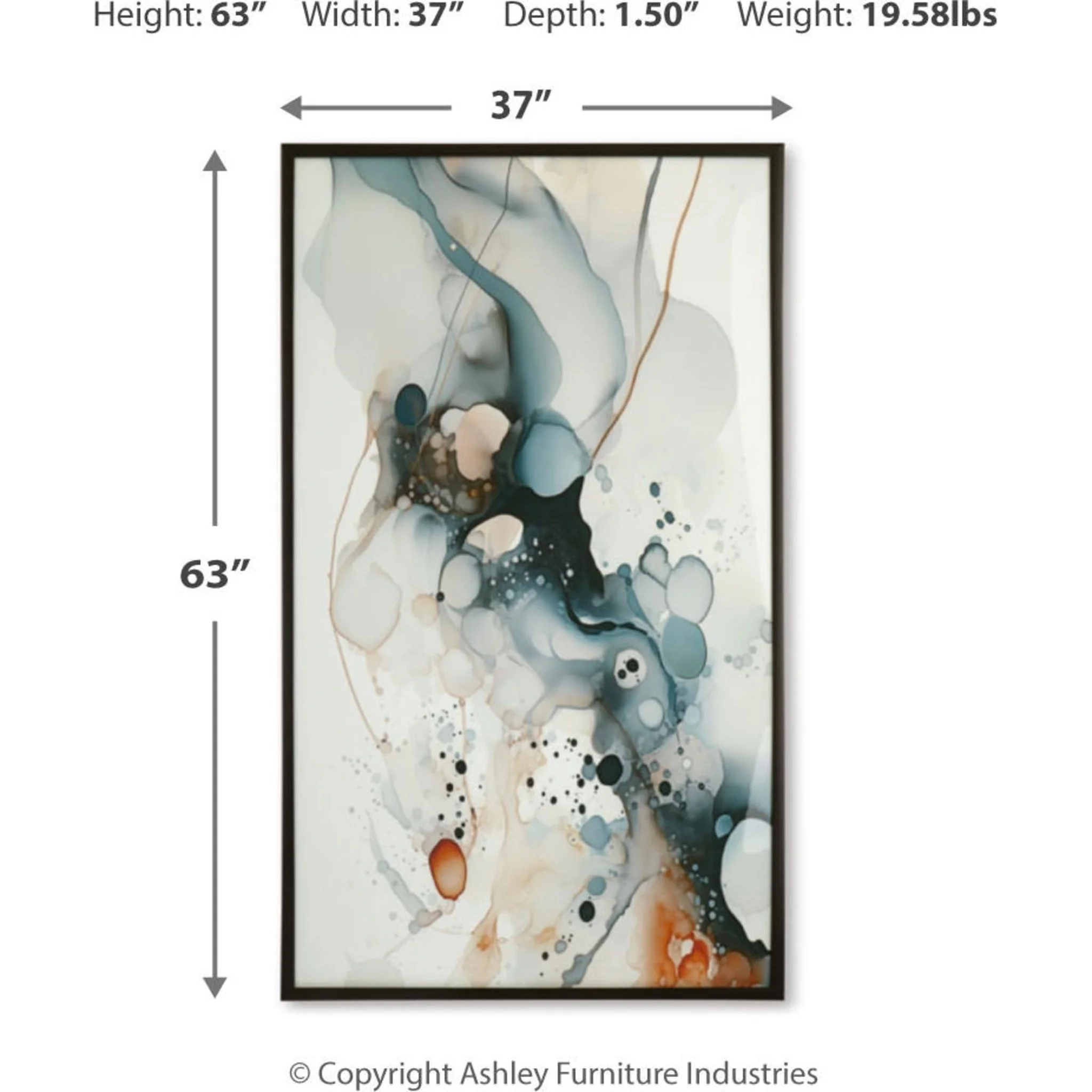 Foxenburg Wall Art 37.00" x 63.00" - Image 3