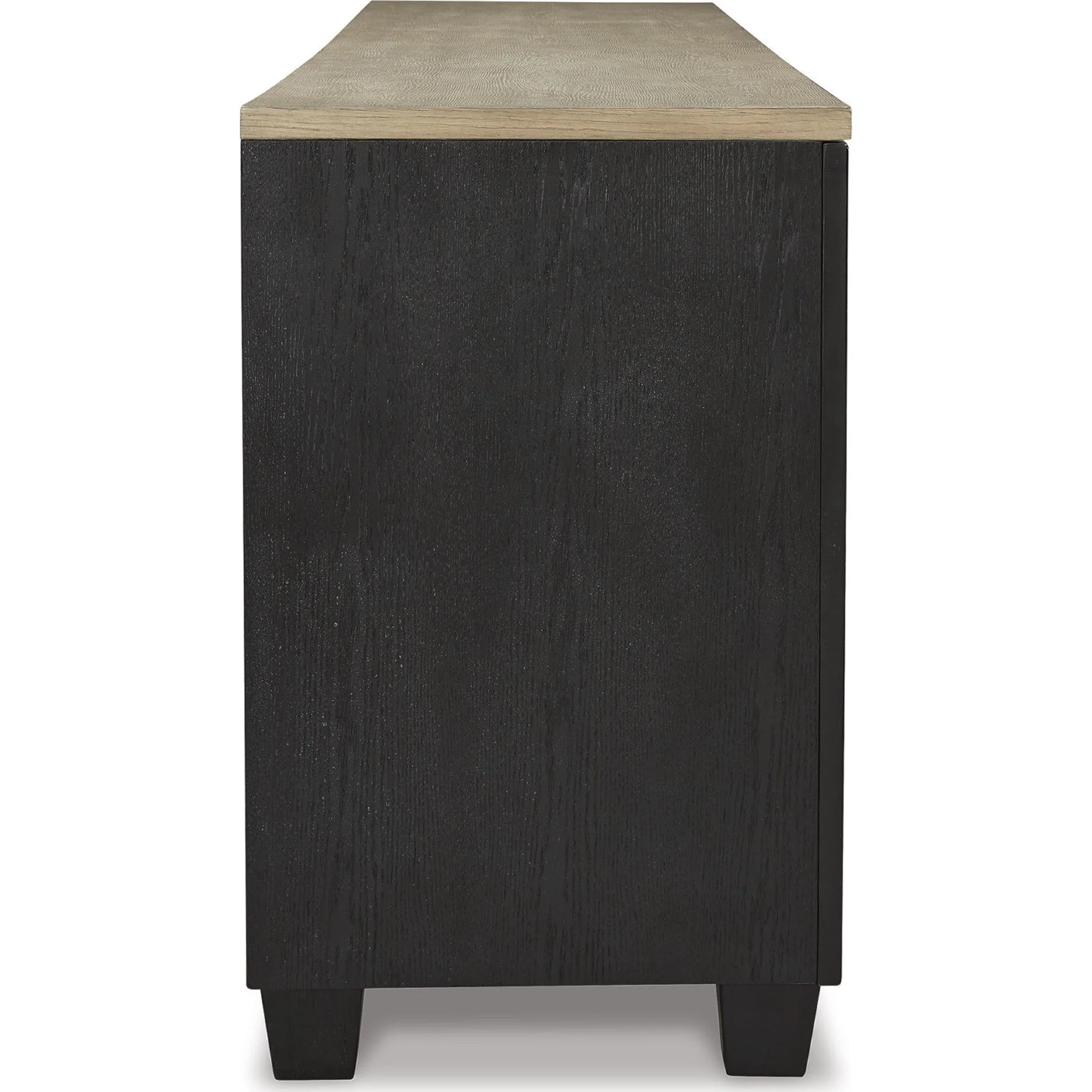 Foyland TV Stand - Black/Brown - Image 10