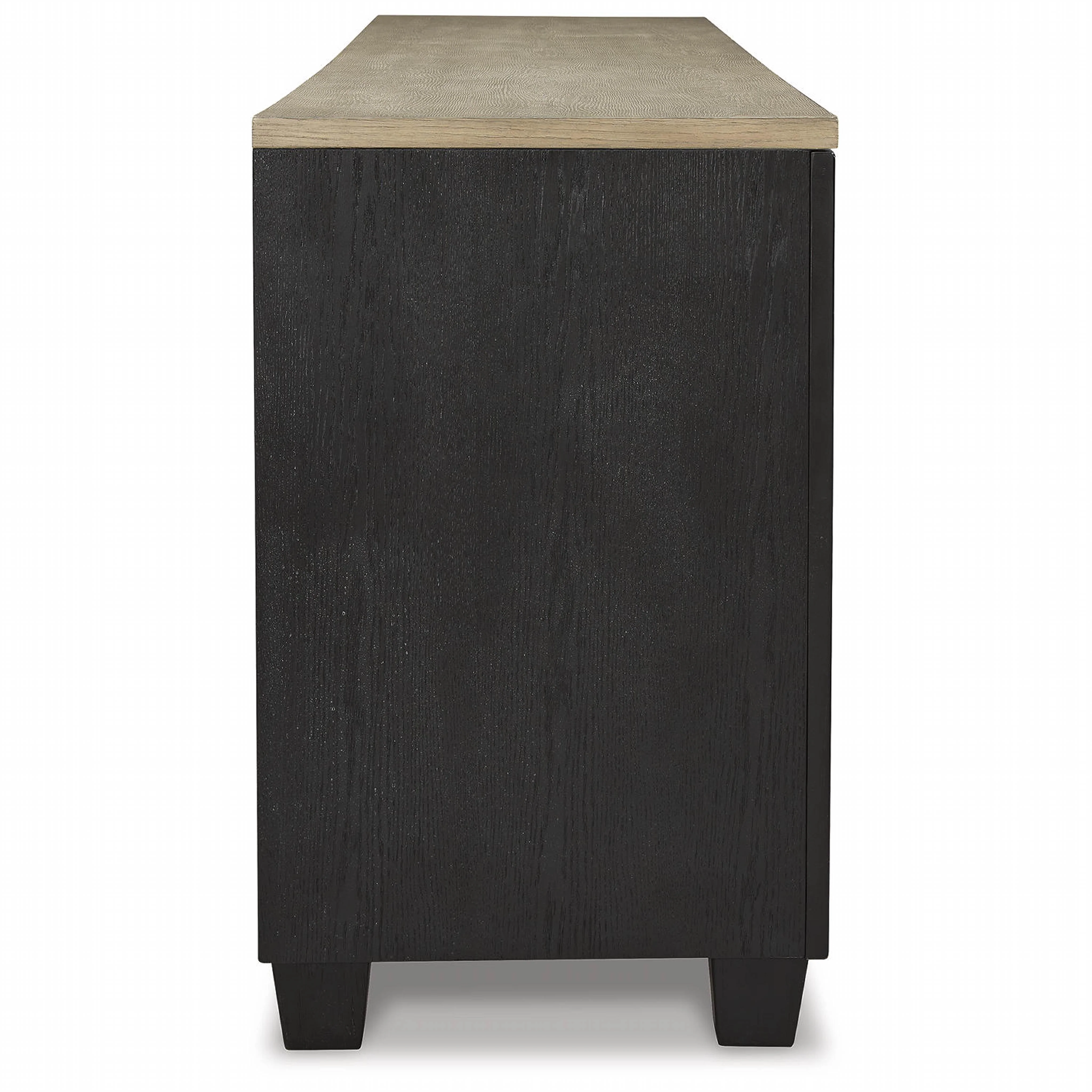 Foyland TV Stand with Fireplace - Black/Brown - Image 11