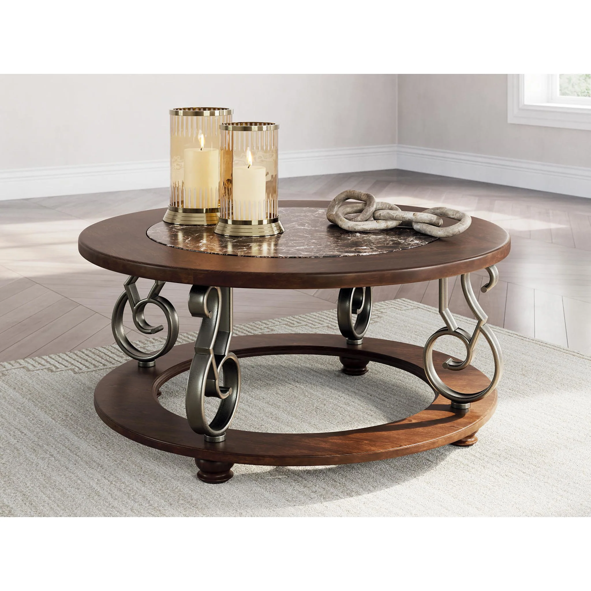 Frallyn Coffee Table - Dark Brown - Image 2