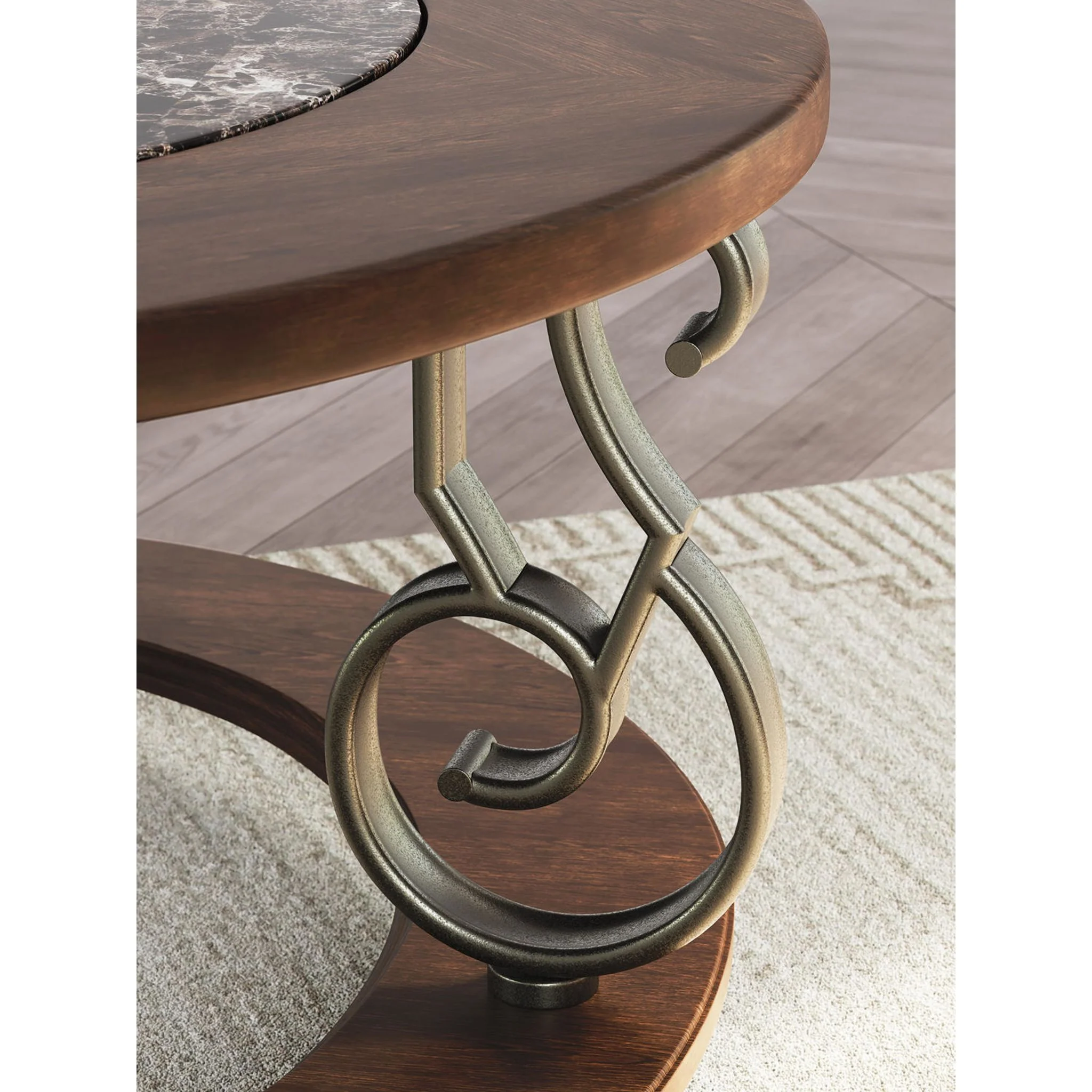 Frallyn Coffee Table - Dark Brown - Image 7