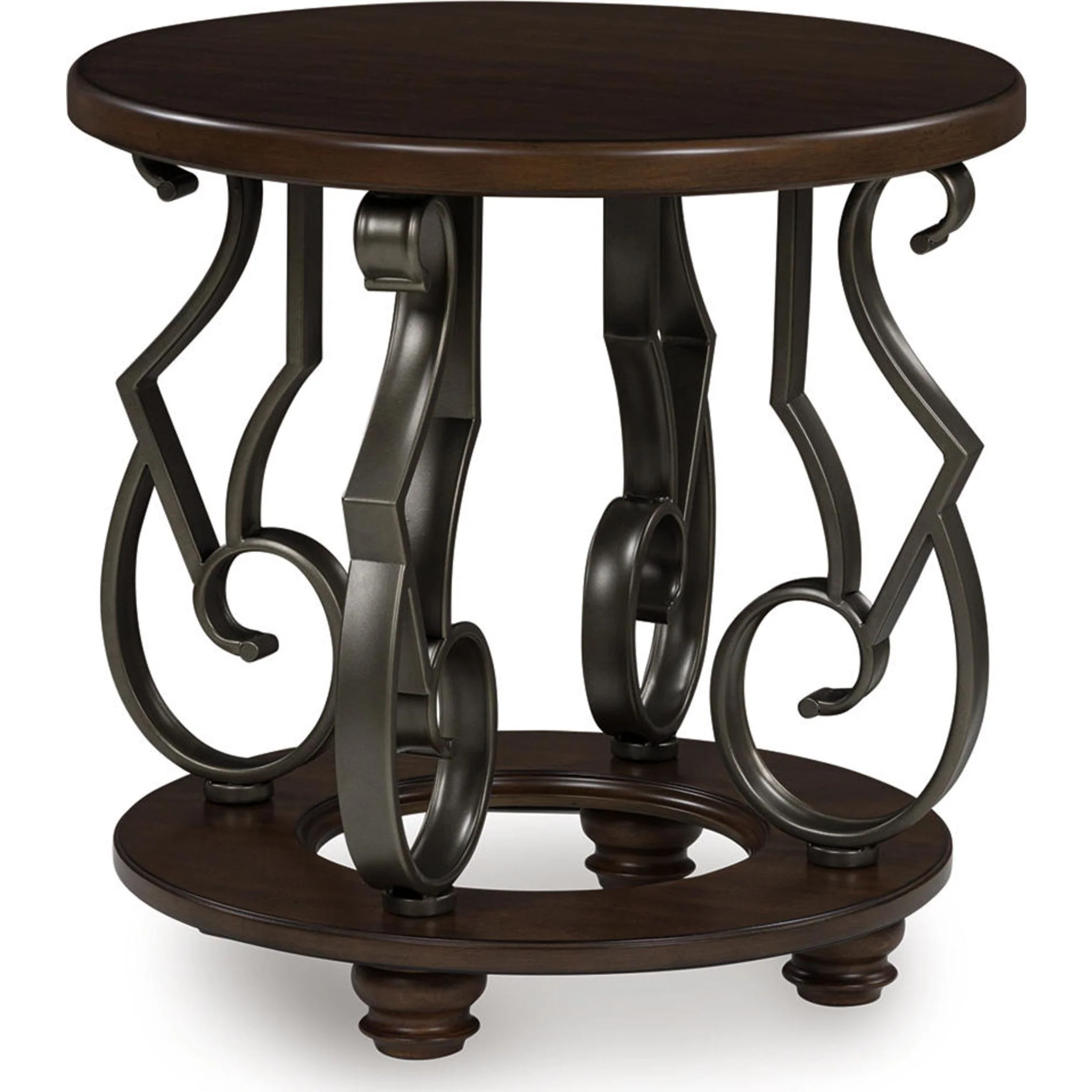 Frallyn End Table - Dark Brown - Image 3
