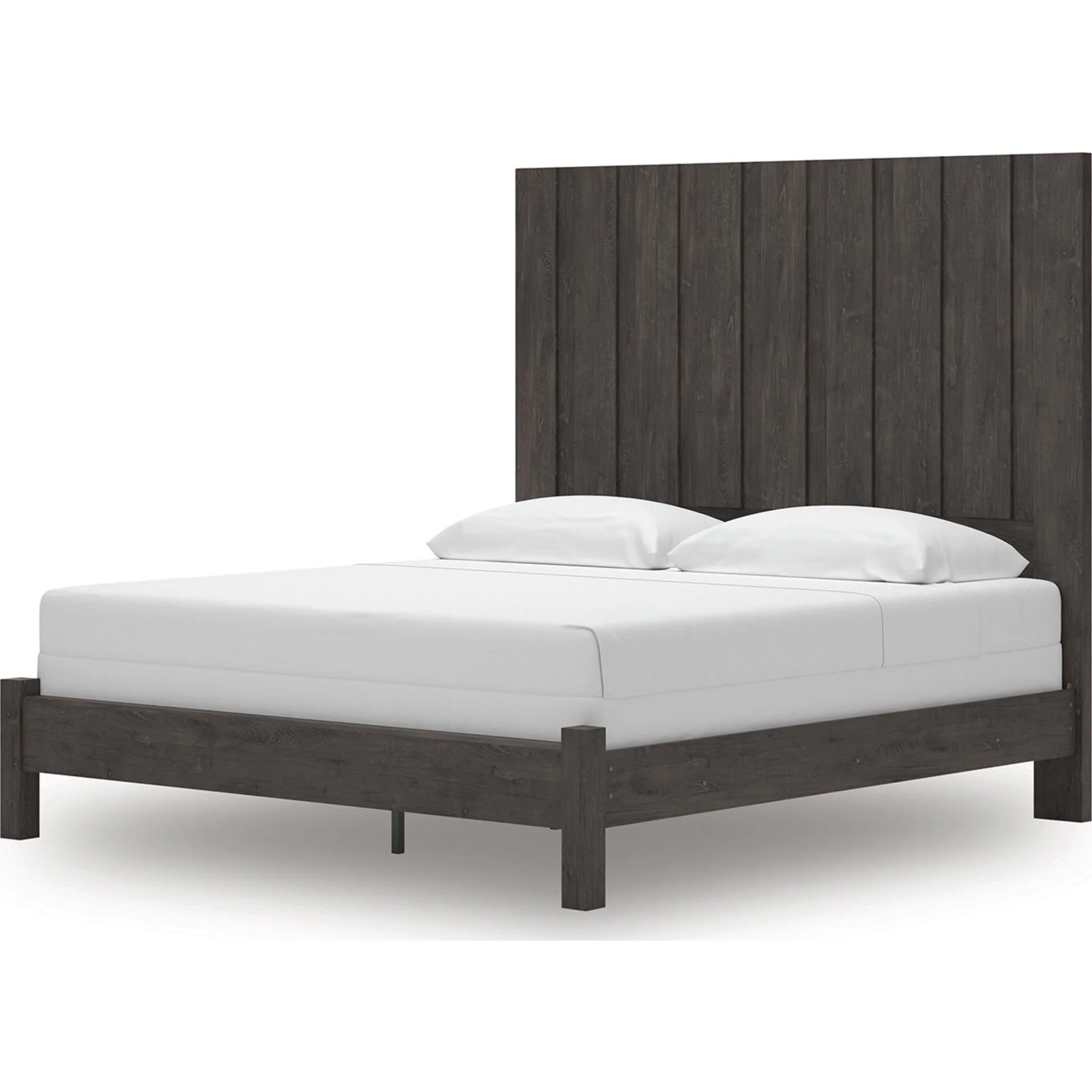 Fraluna 6 Piece King Panel Bedroom - Charcoal - Image 10