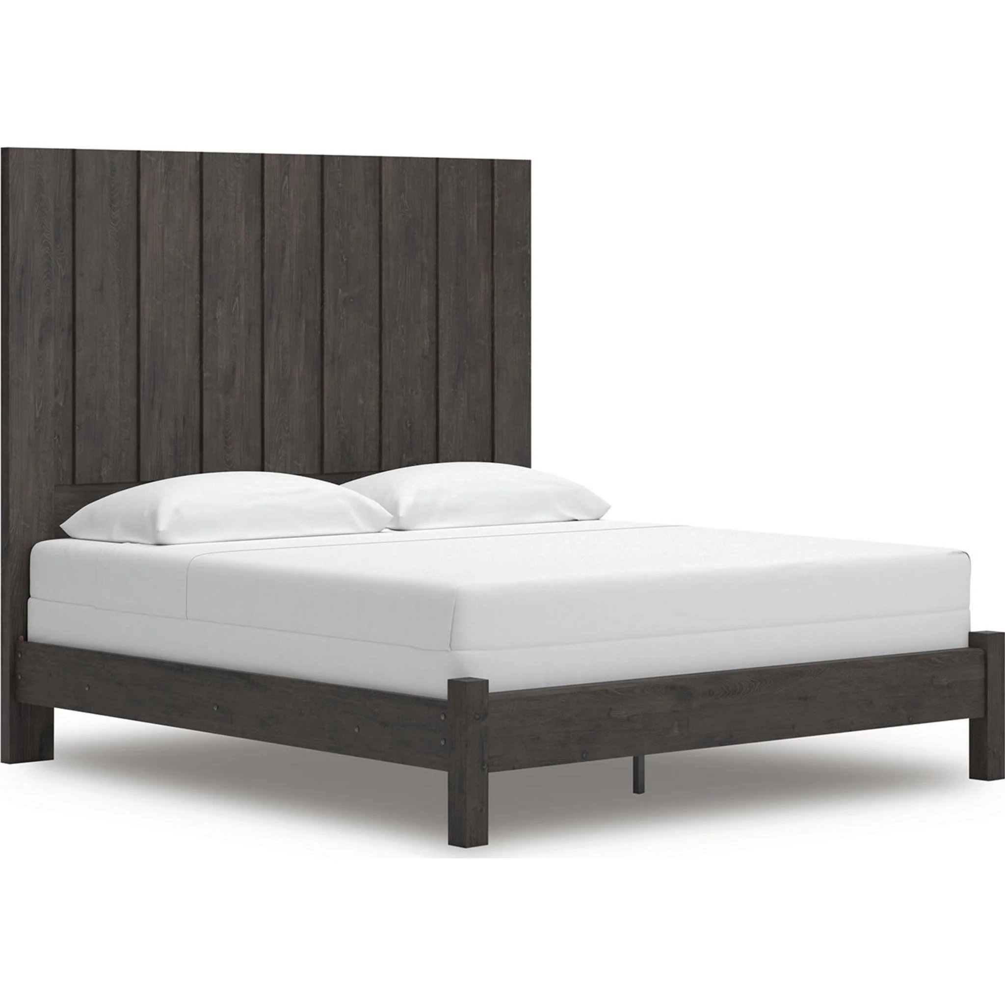 Fraluna 6 Piece King Panel Bedroom - Charcoal - Image 12