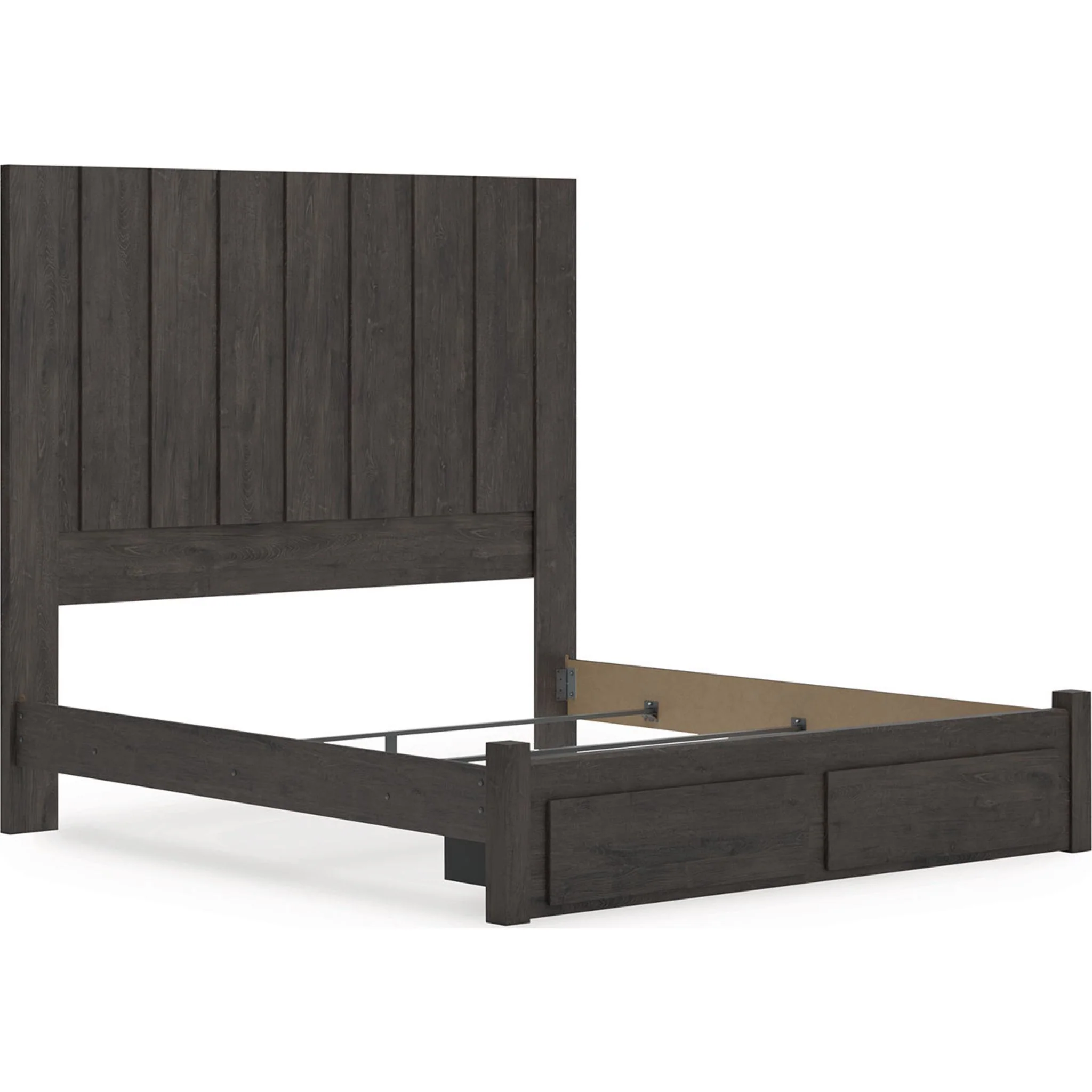 Fraluna 6 Piece King Storage Bedroom - Charcoal - Image 11