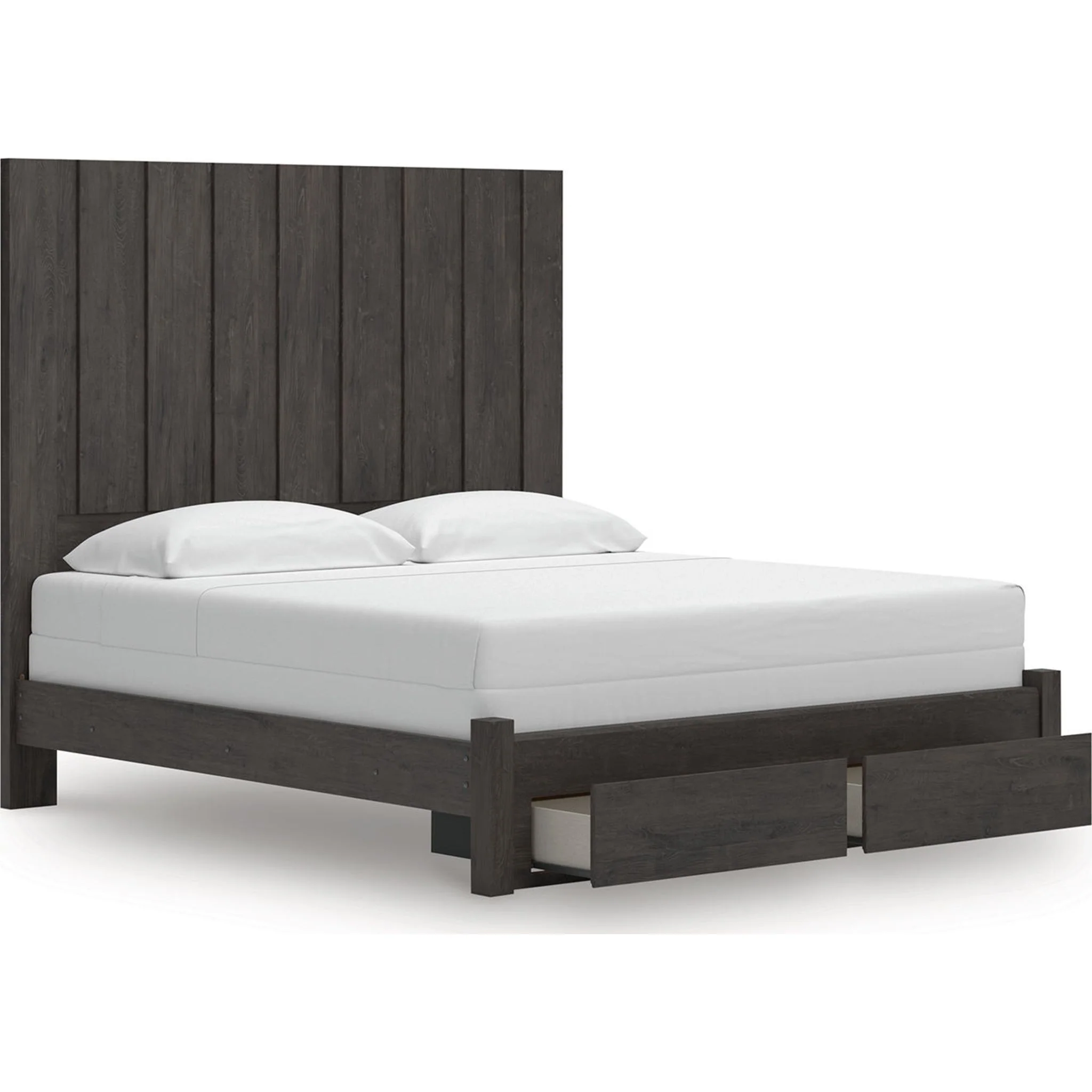 Fraluna 6 Piece King Storage Bedroom - Charcoal - Image 12