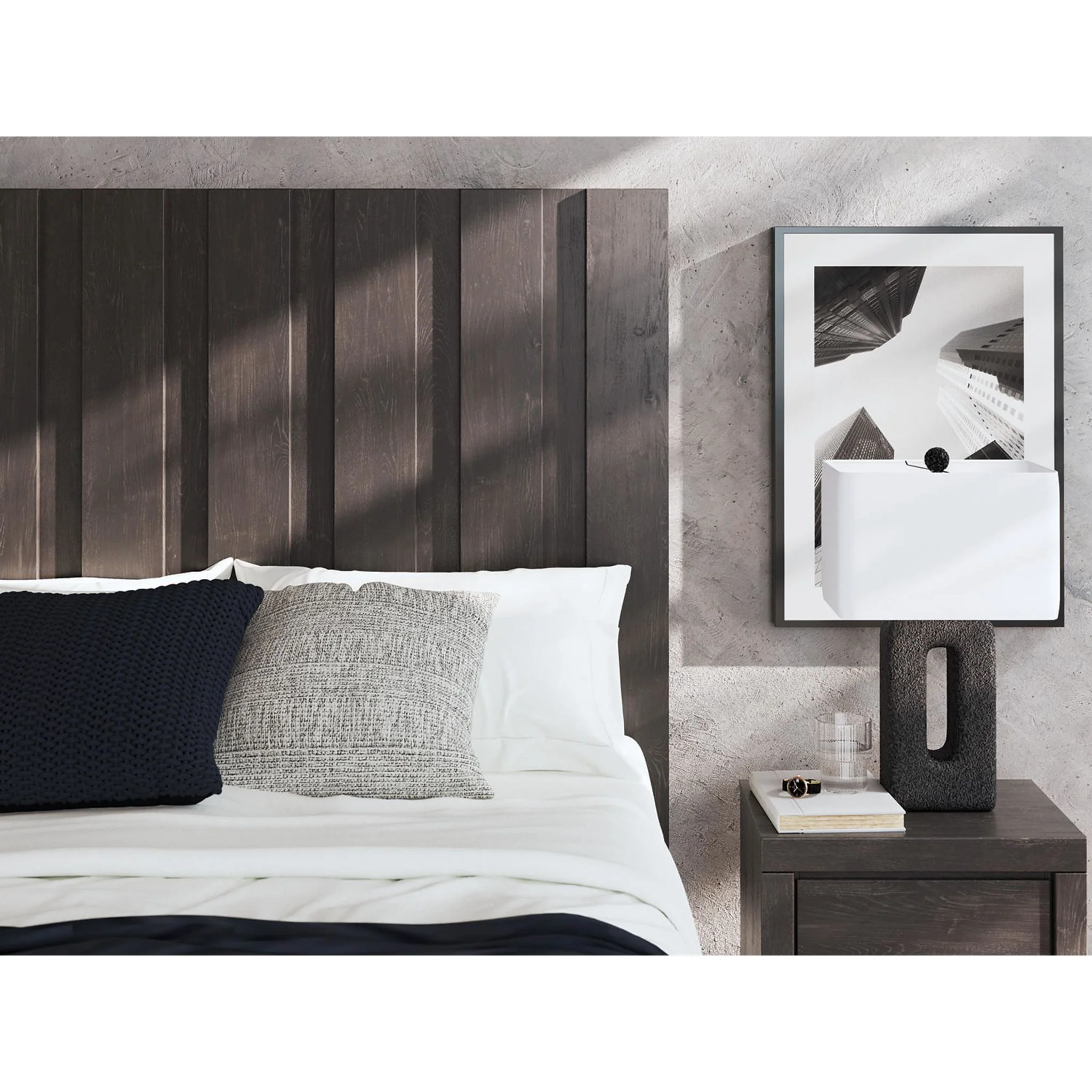 Fraluna 6 Piece Queen Panel Bedroom - Charcoal - Image 14