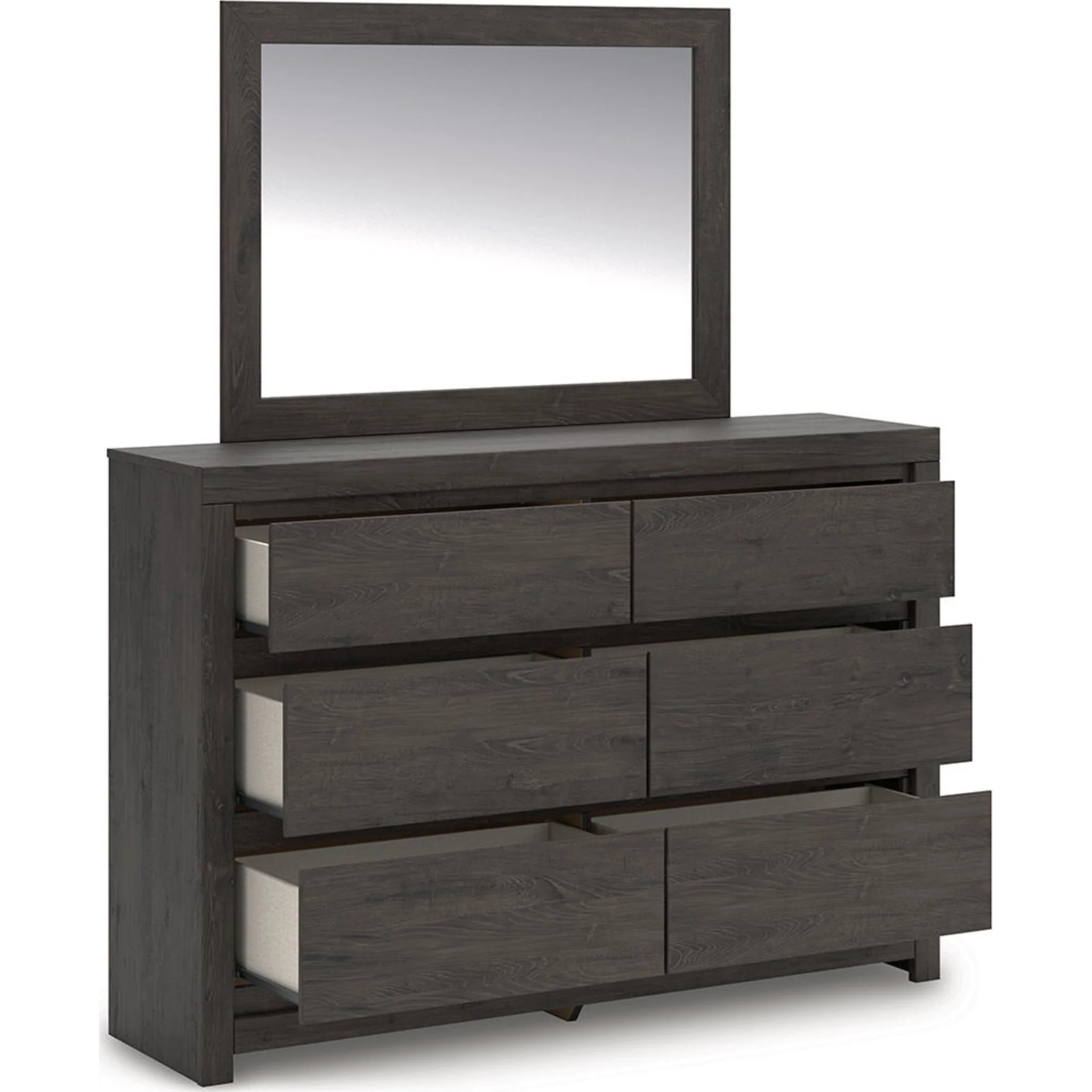 Fraluna 6 Piece Queen Storage Bedroom - Charcoal - Image 3