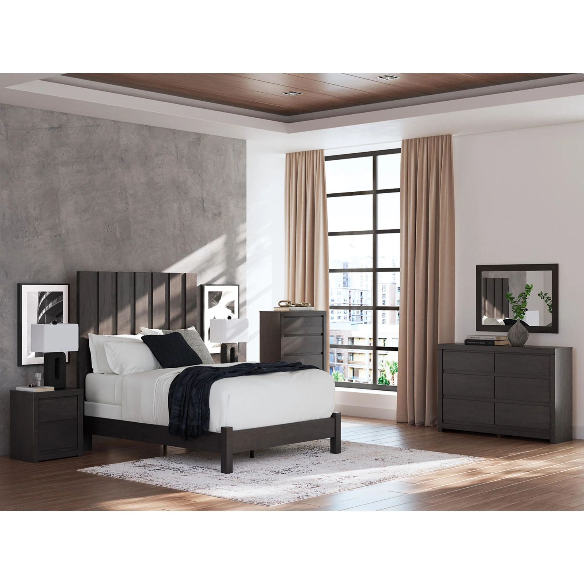 Fraluna Dresser - Charcoal - Image 4