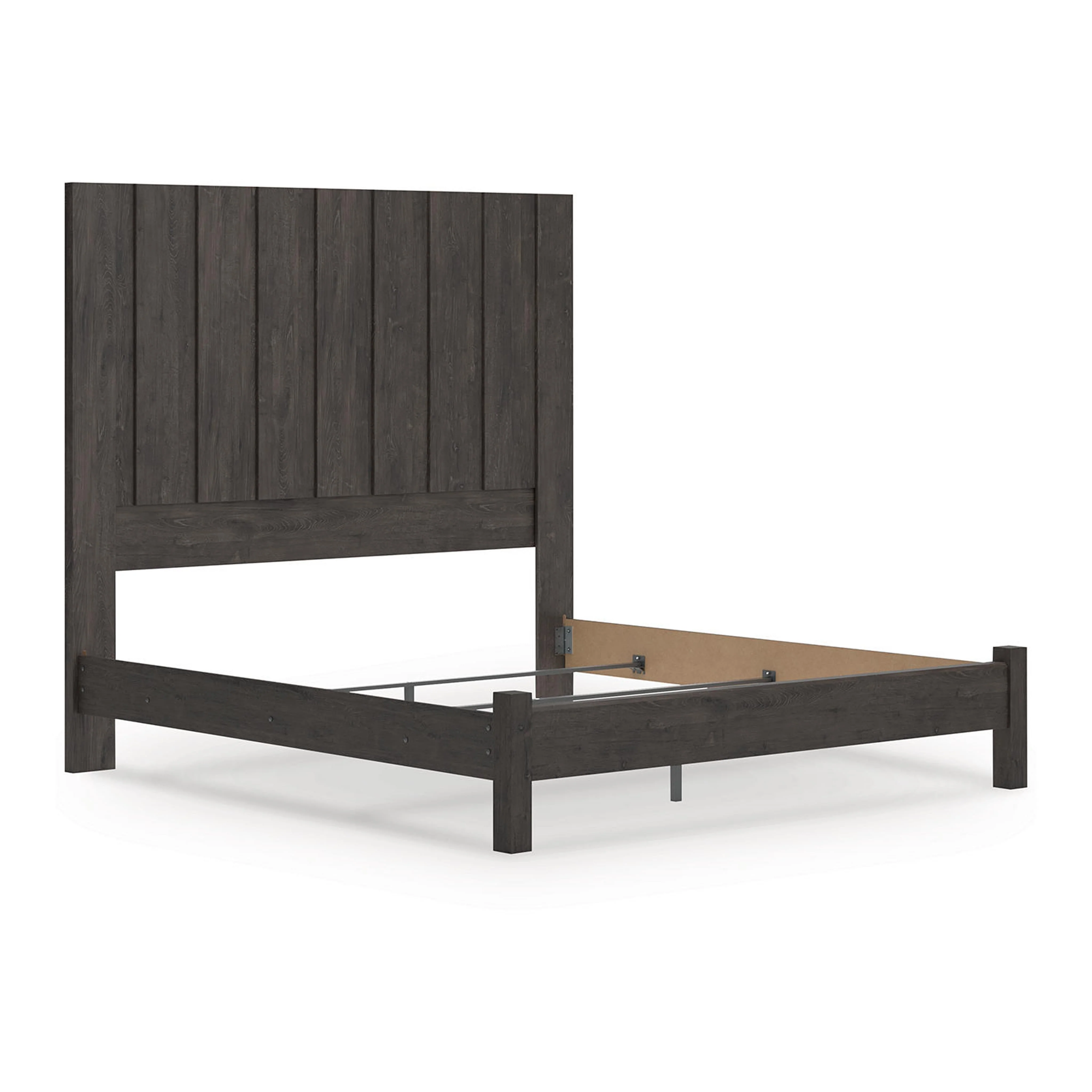 Fraluna King Panel Bed - Charcoal - Image 5