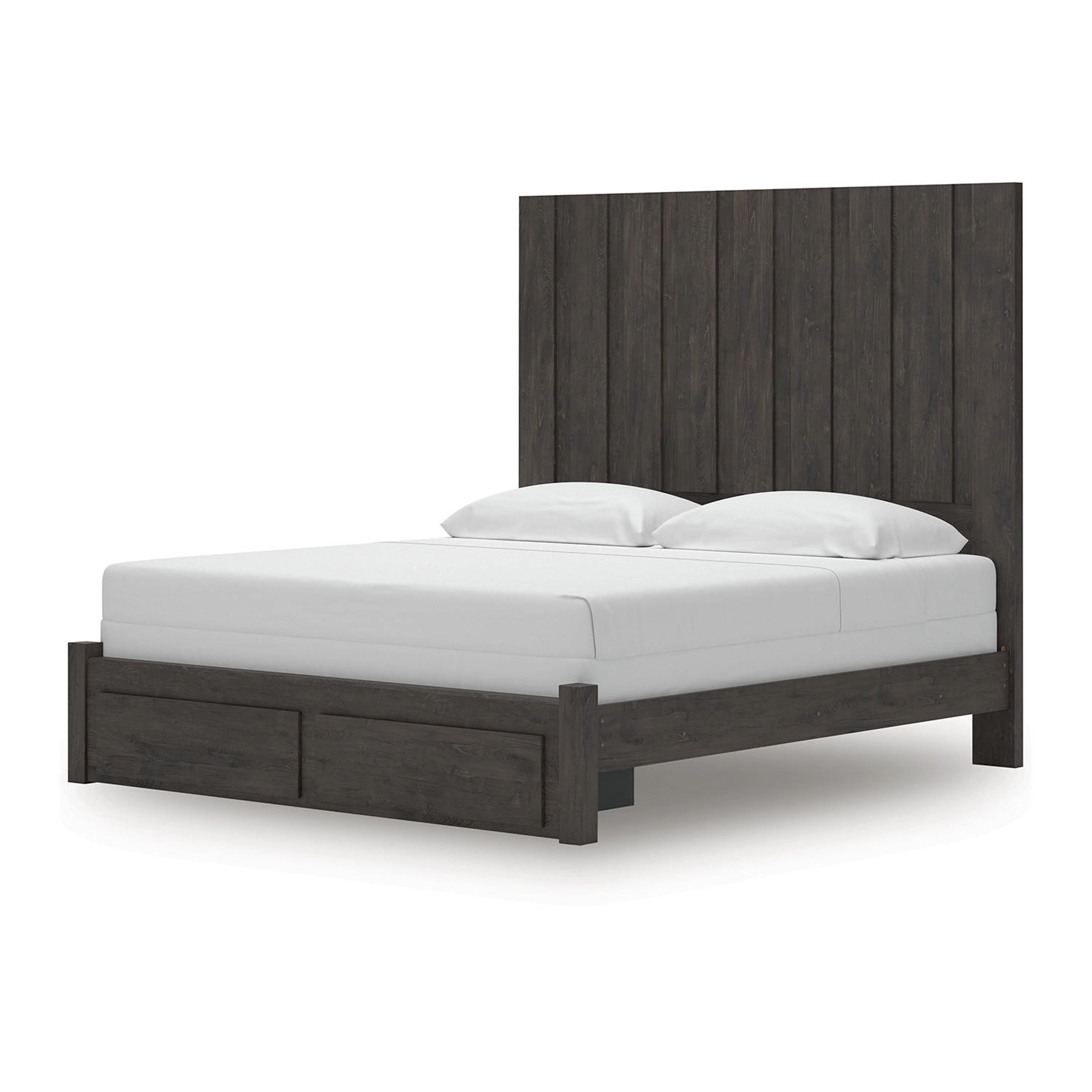 Fraluna King Storage Bed - Charcoal - Image 4