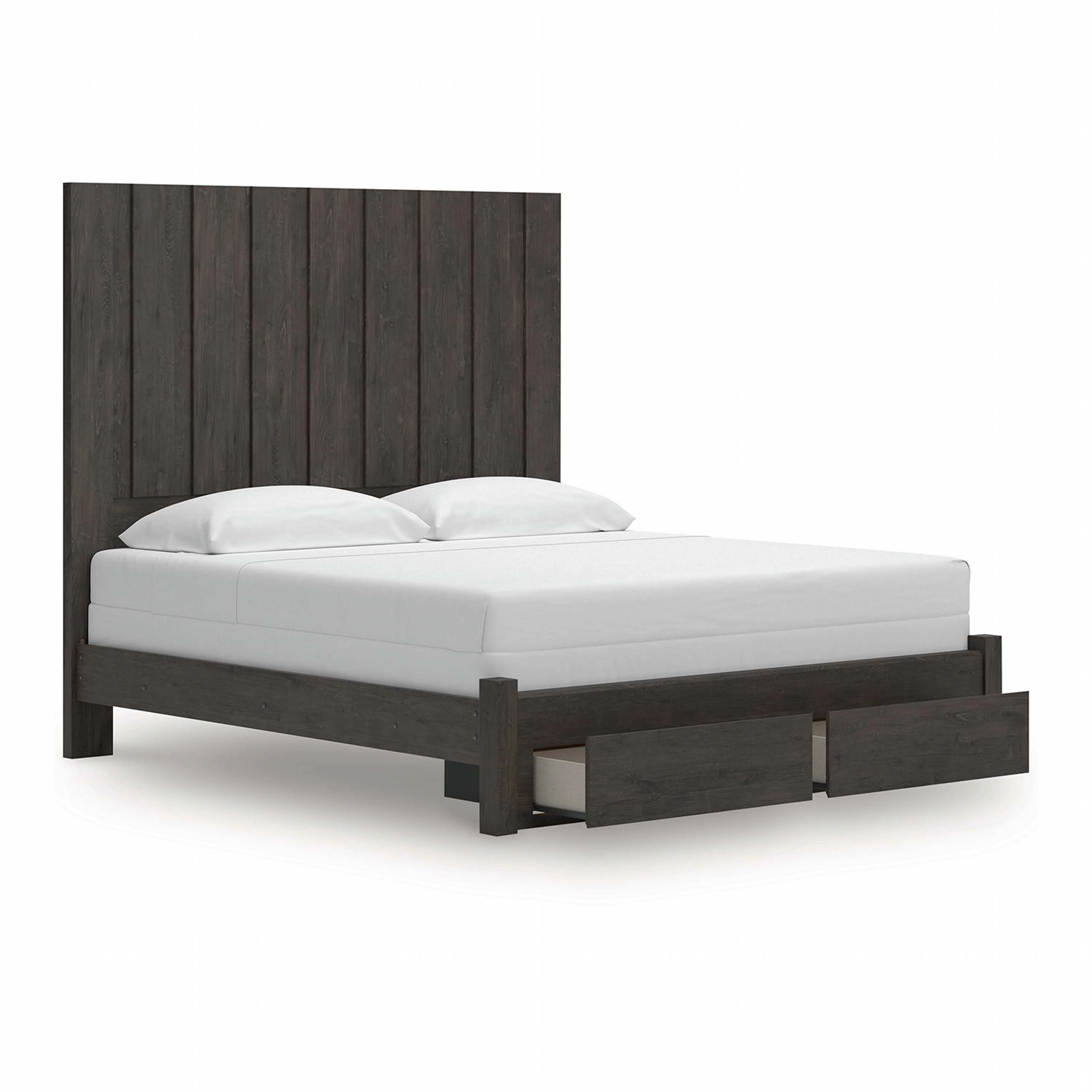 Fraluna King Storage Bed - Charcoal - Image 6