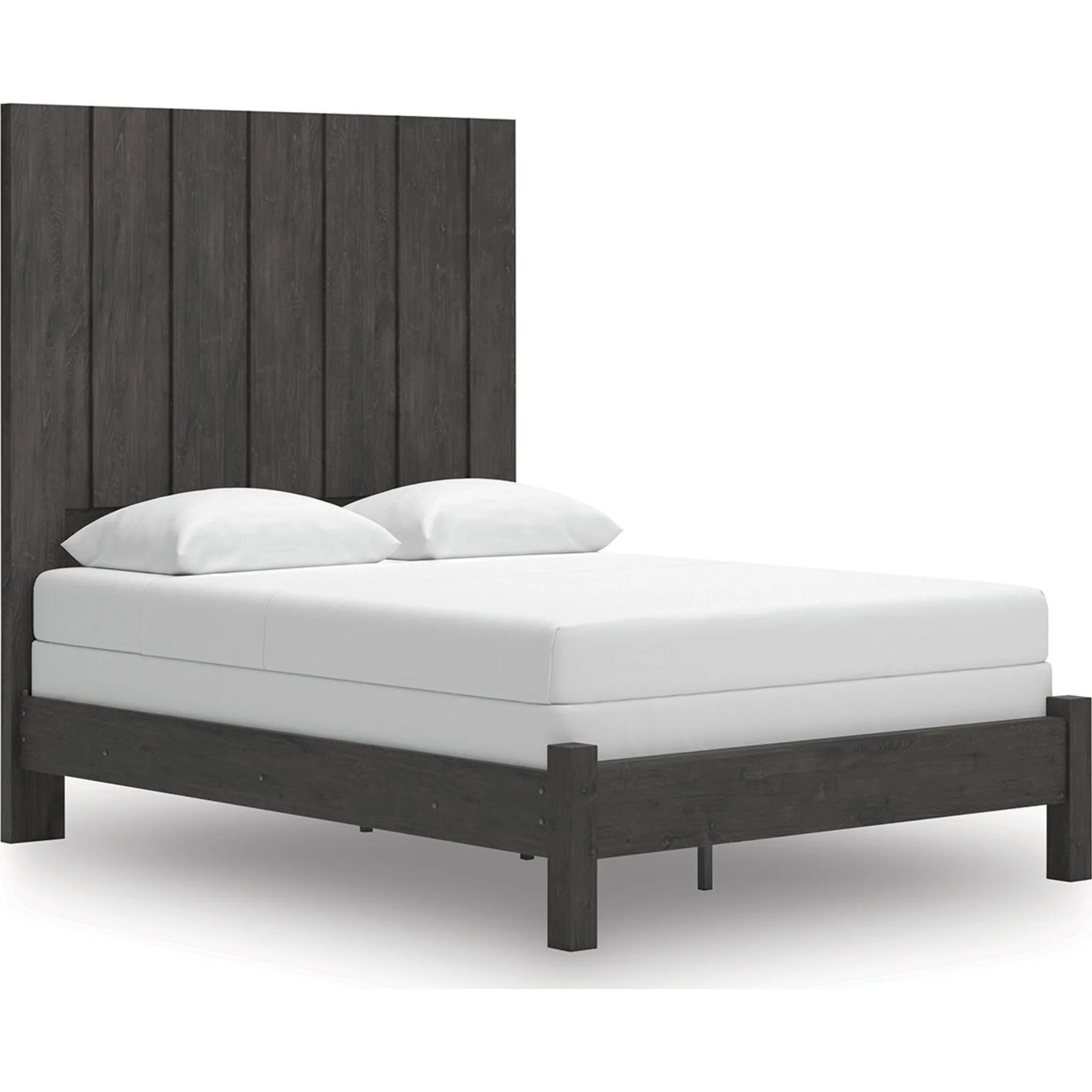 Fraluna Queen Panel Bed - Charcoal - Image 2
