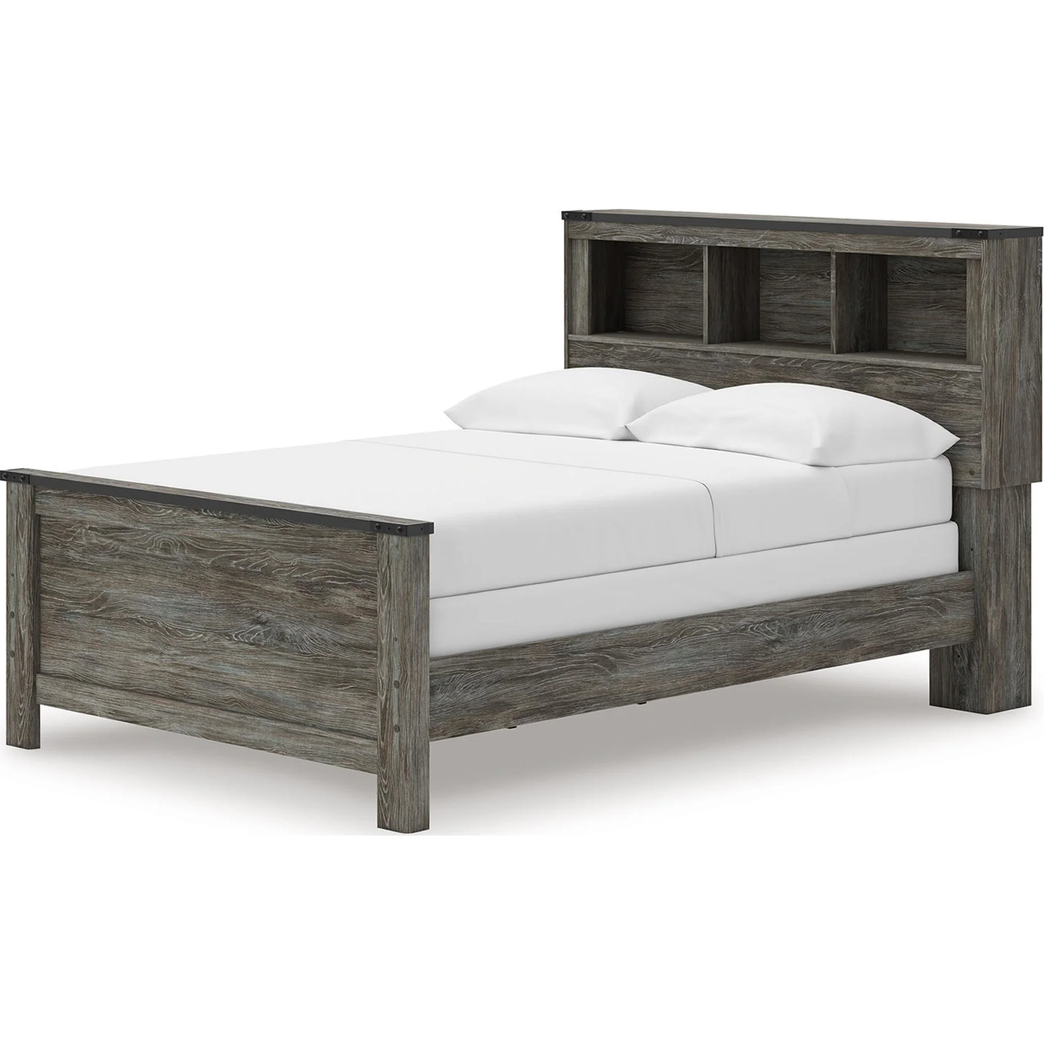 Frandern Full Bookcase Bed - Gray - Image 2