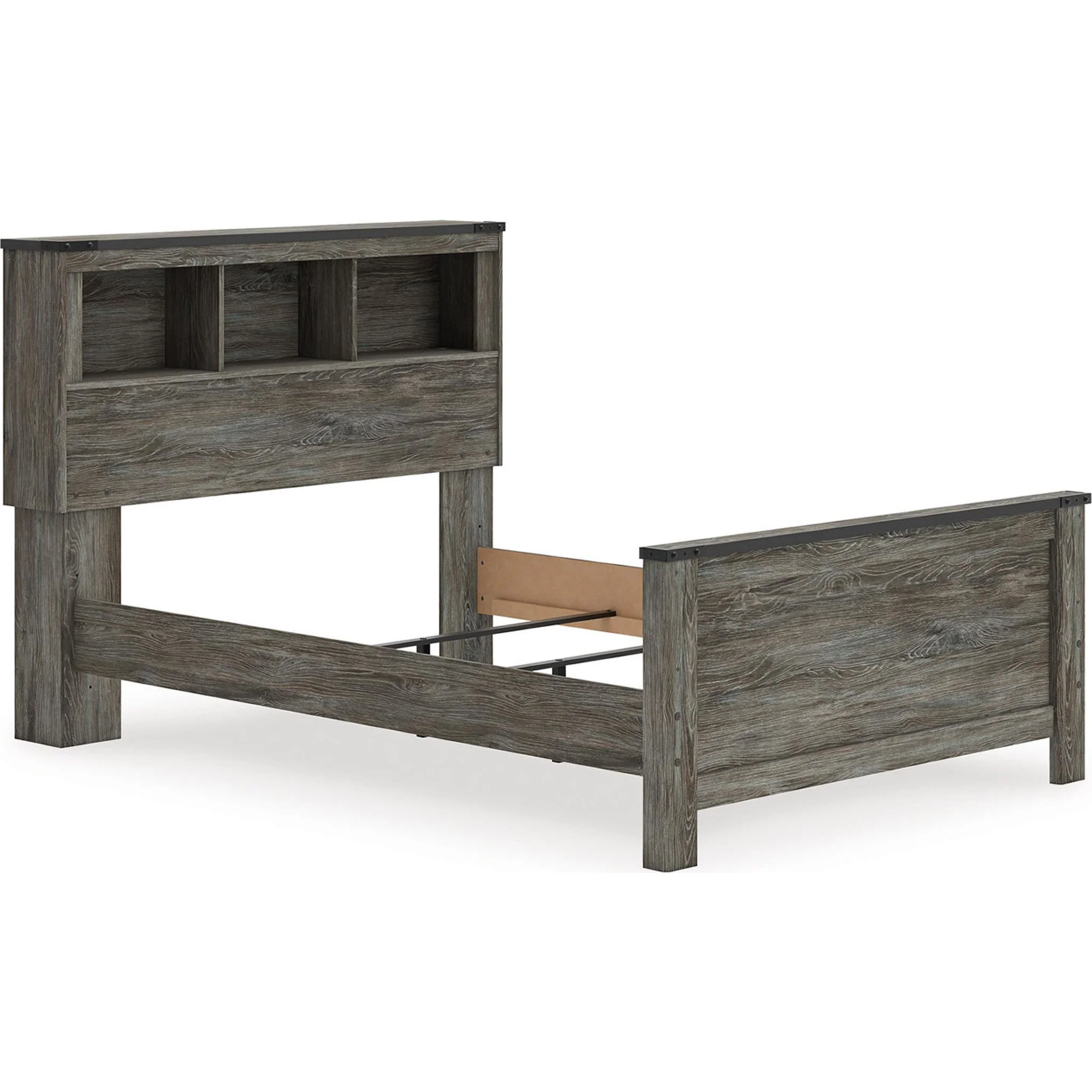 Frandern Full Bookcase Bed - Gray - Image 3