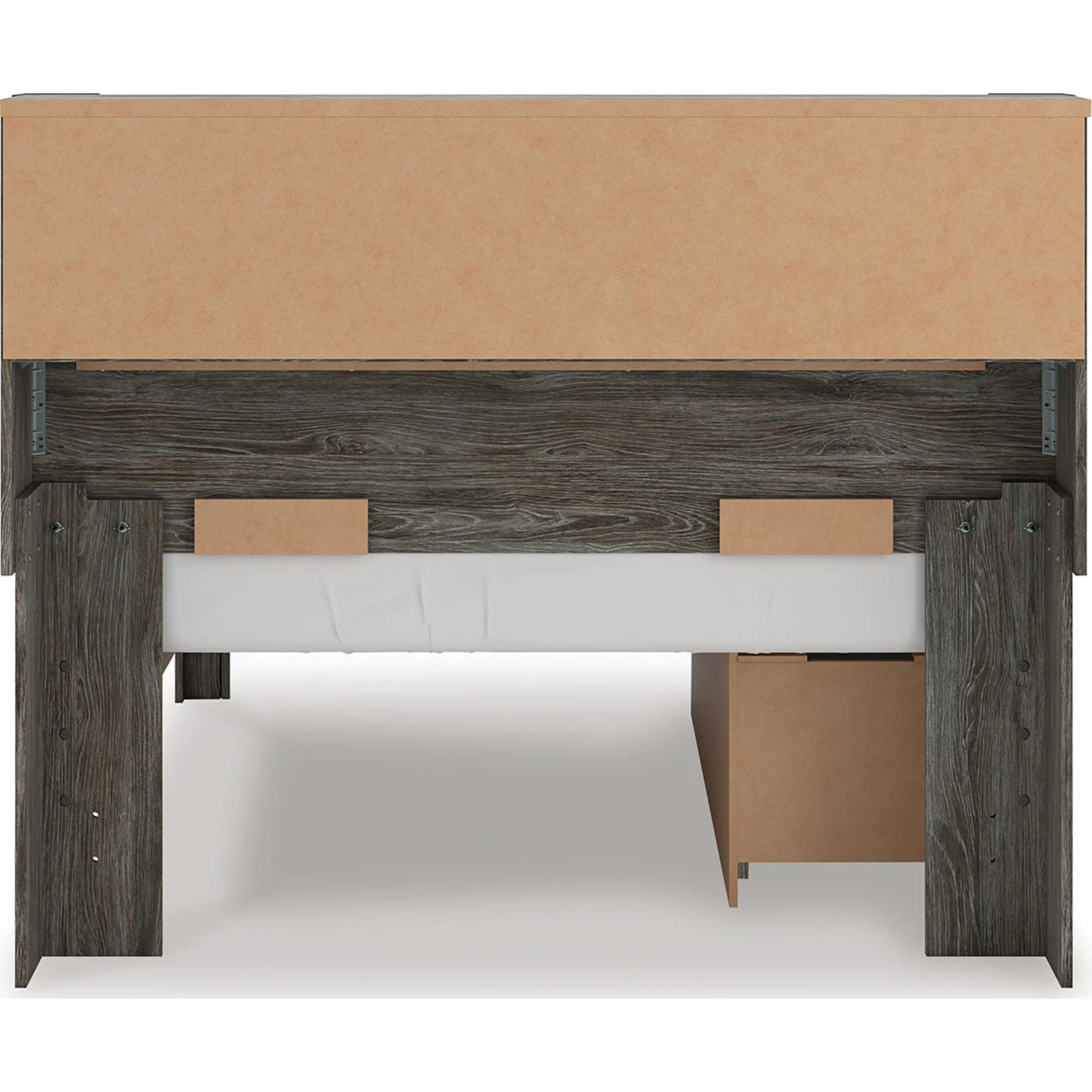 Frandern Full Bookcase Storage Bed - Gray - Image 6