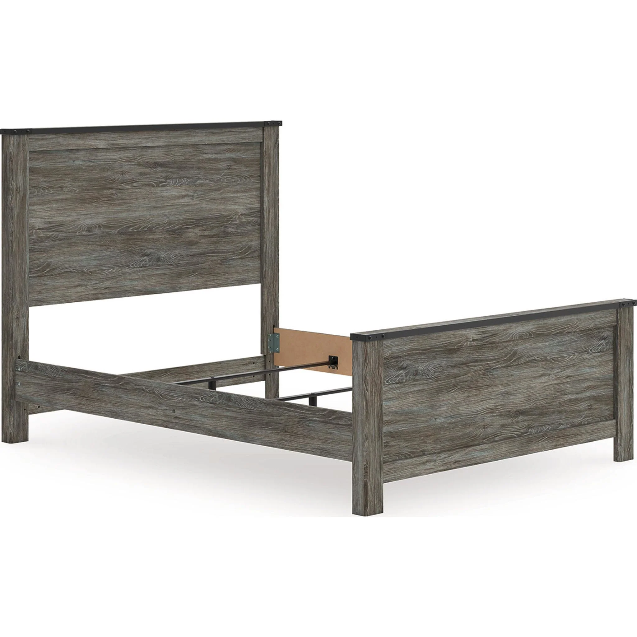 Frandern Queen Panel Bed - Black/Gray - Image 3