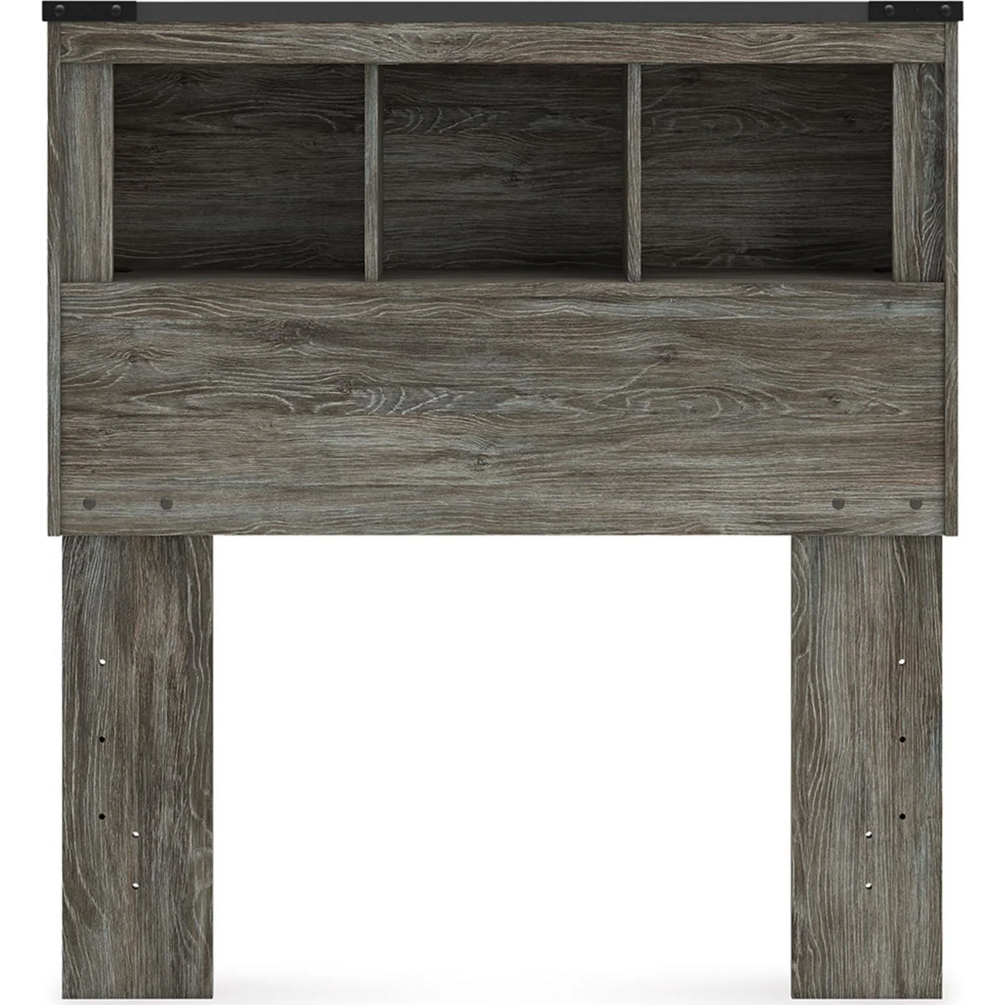 Frandern Bookcase Headboard - Gray - Image 2