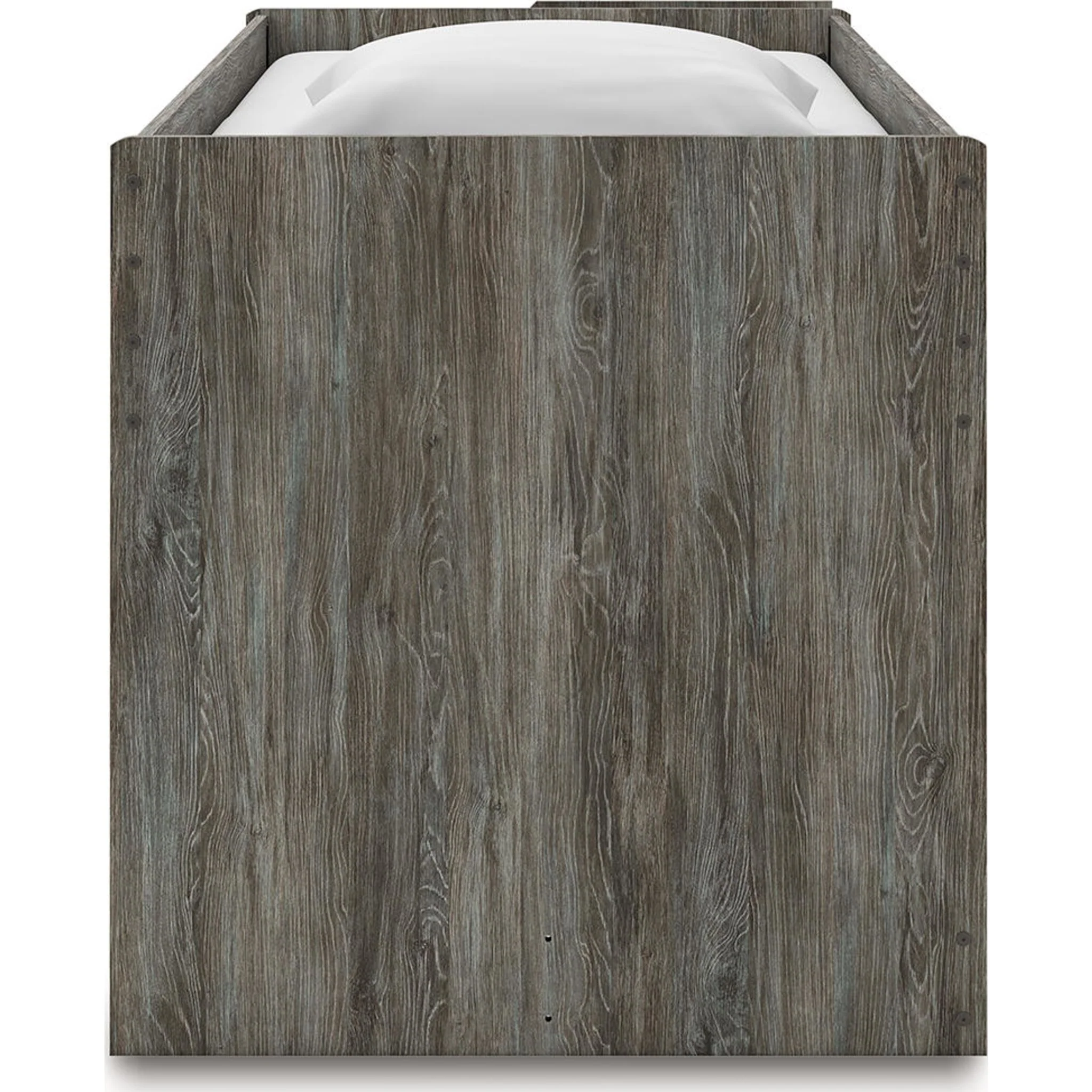 Frandern Twin Loft Bed with Storage - Gray - Image 8