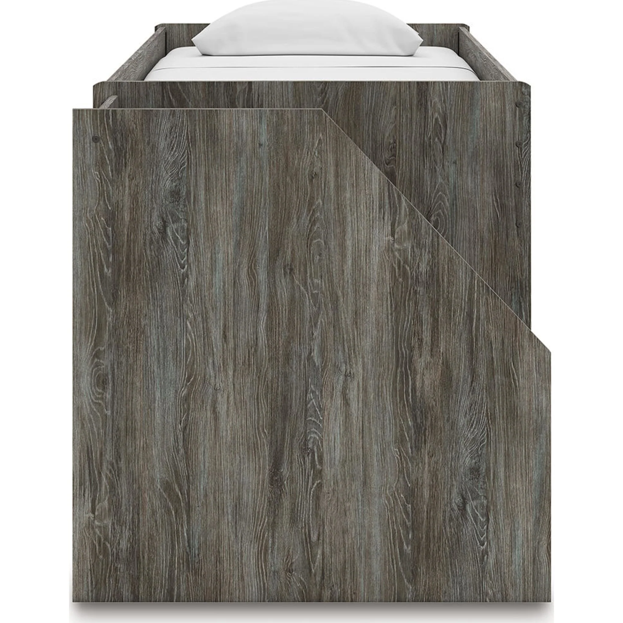Frandern Twin Loft Bed with Storage - Gray - Image 11