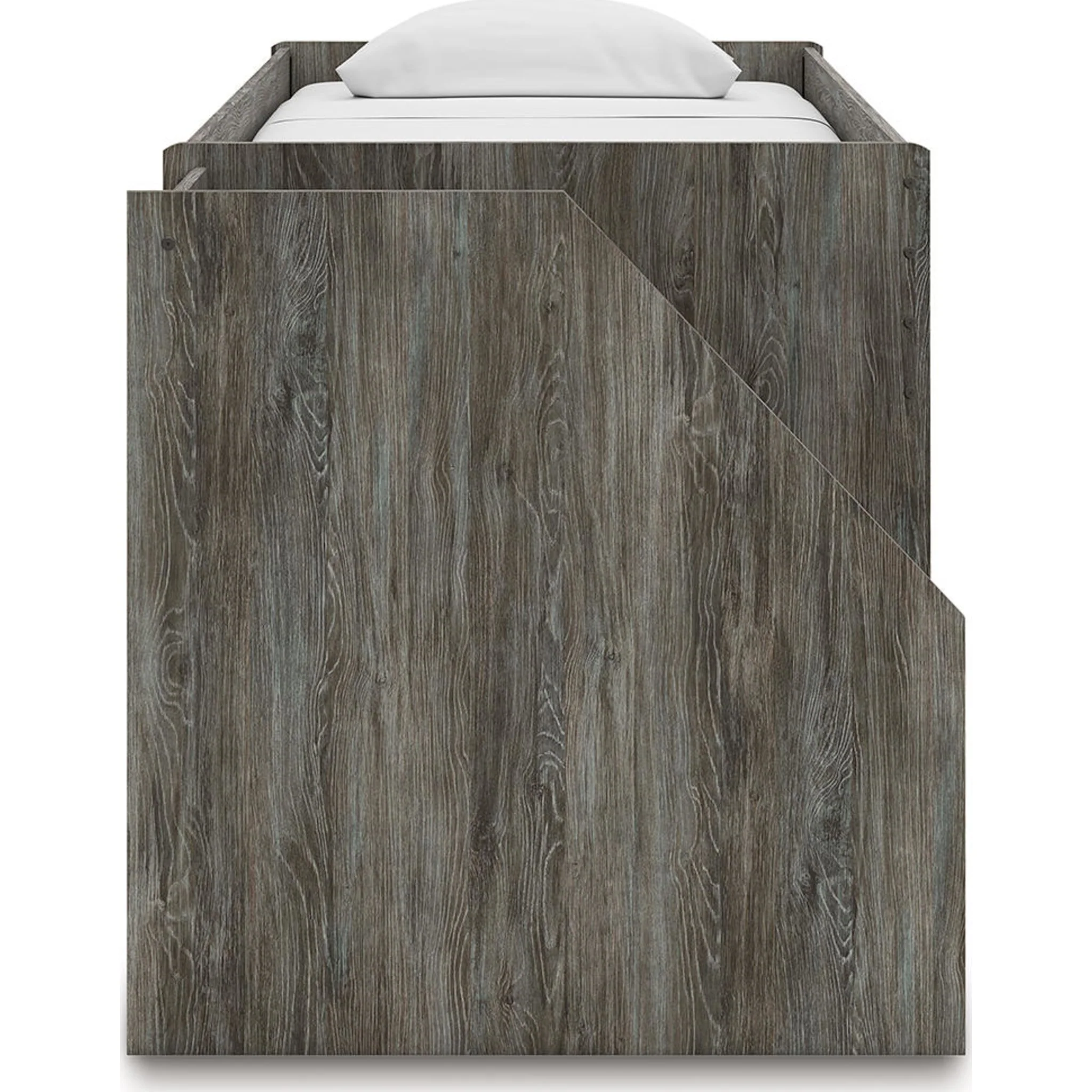 Frandern Twin Loft Bed with Storage - Gray - Image 9