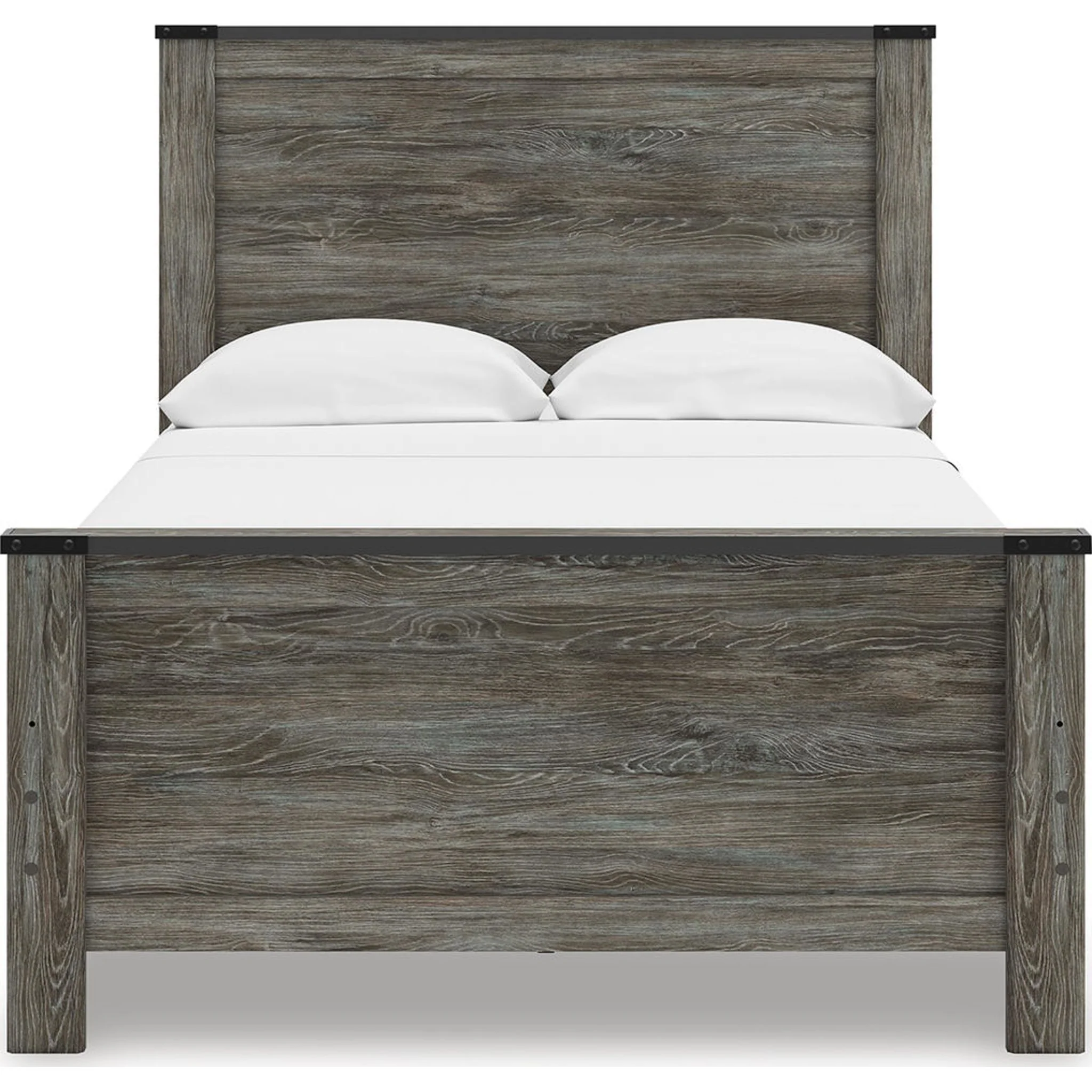 Frandern Panel Bed - Black/Gray - Image 7