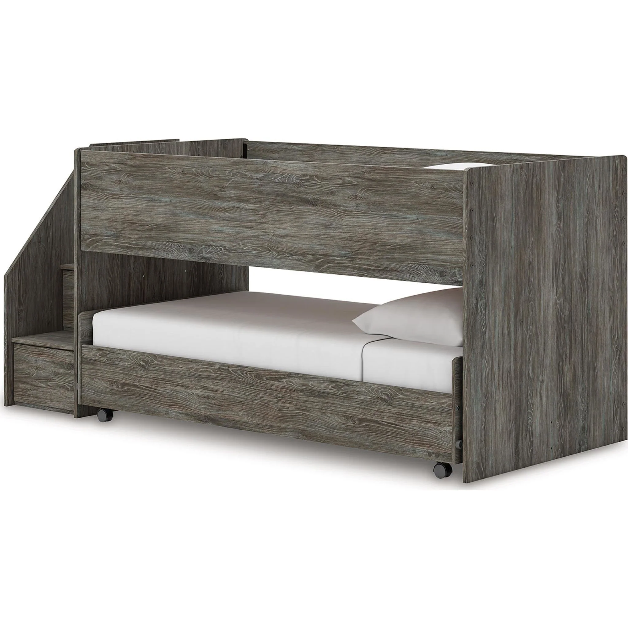 Frandern Twin/Twin Loft Bed - Gray - Image 2