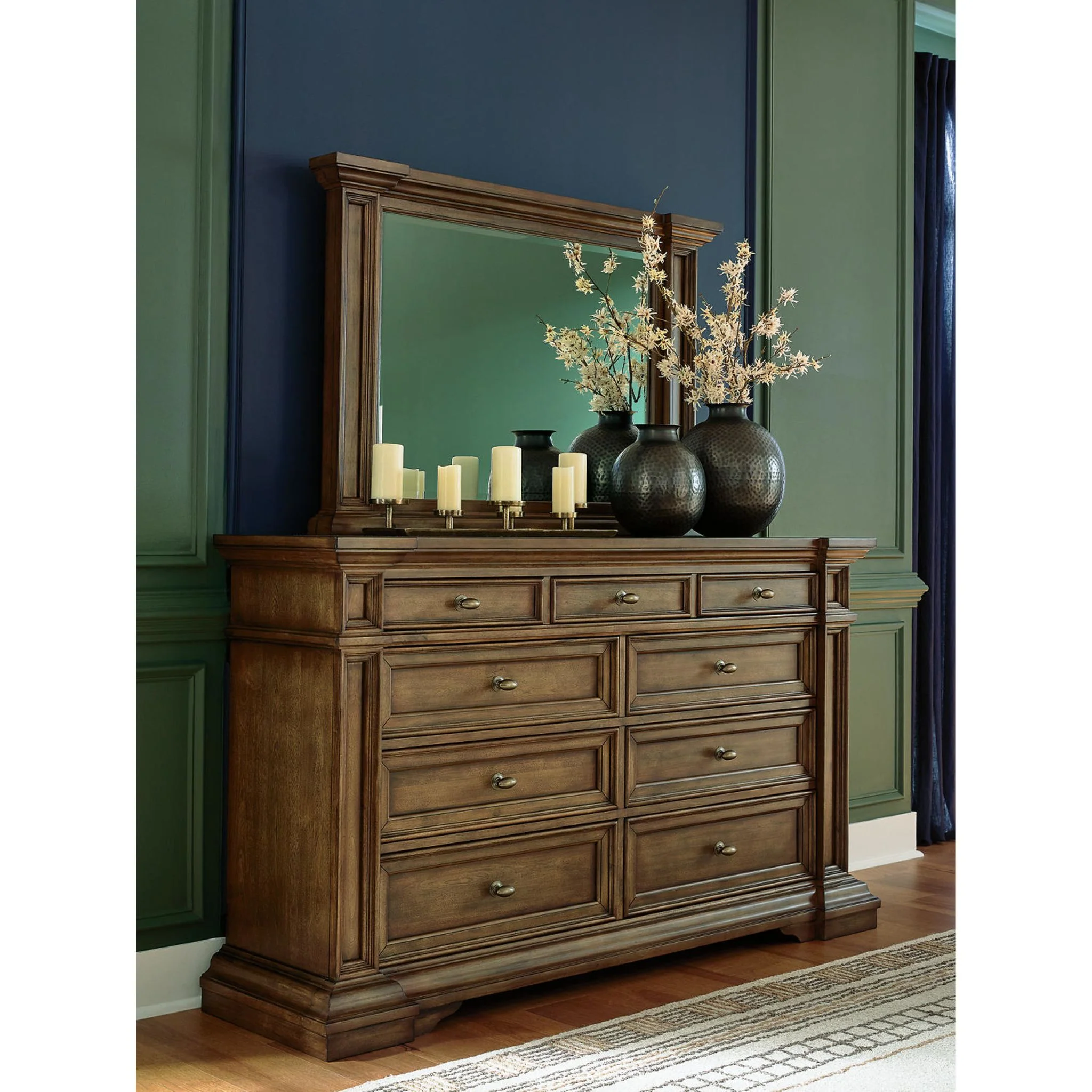 Frantanna Dresser and Mirror - Brown