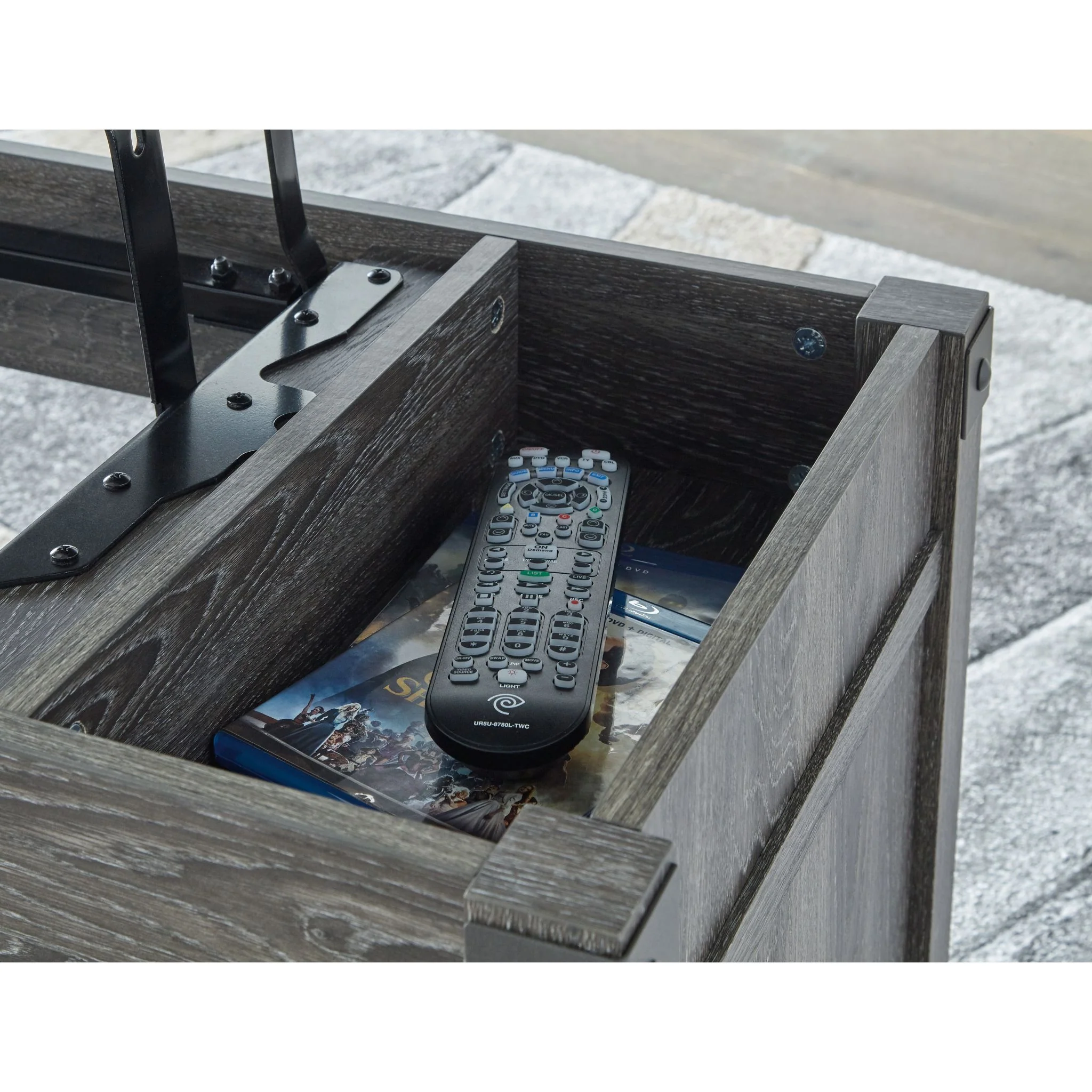 Freedan Coffee Table - Grayish Brown - Image 14