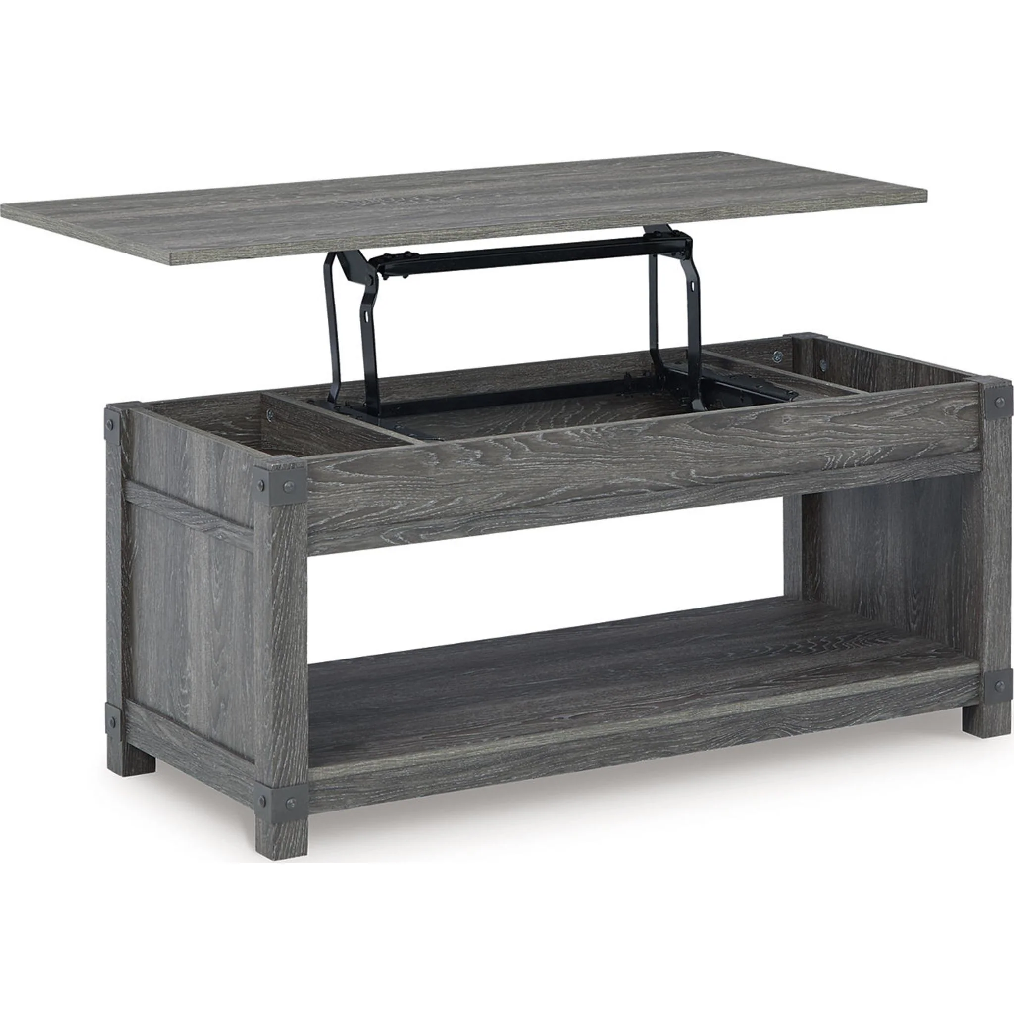 Freedan Coffee Table - Grayish Brown - Image 20