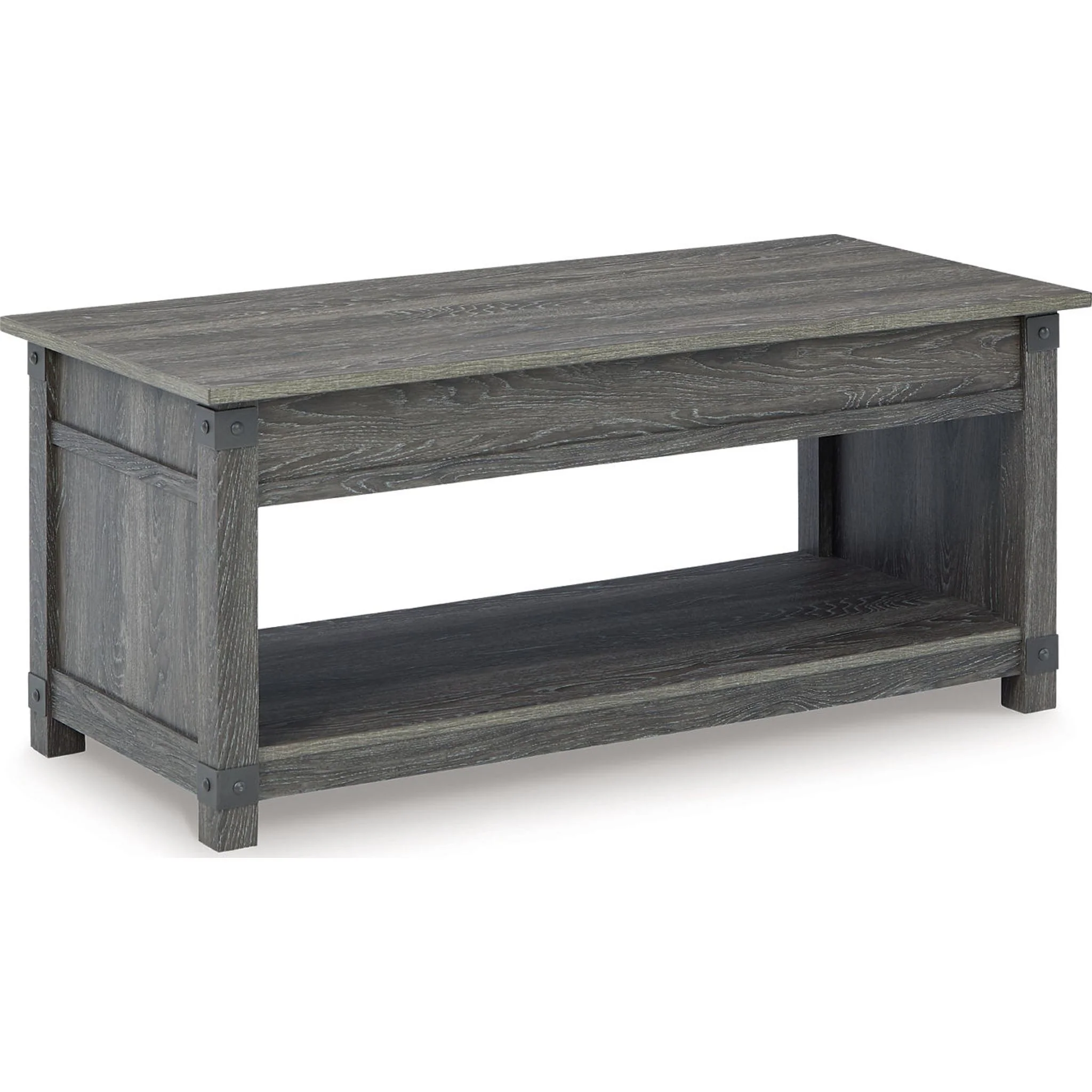 Freedan Coffee Table - Grayish Brown - Image 25